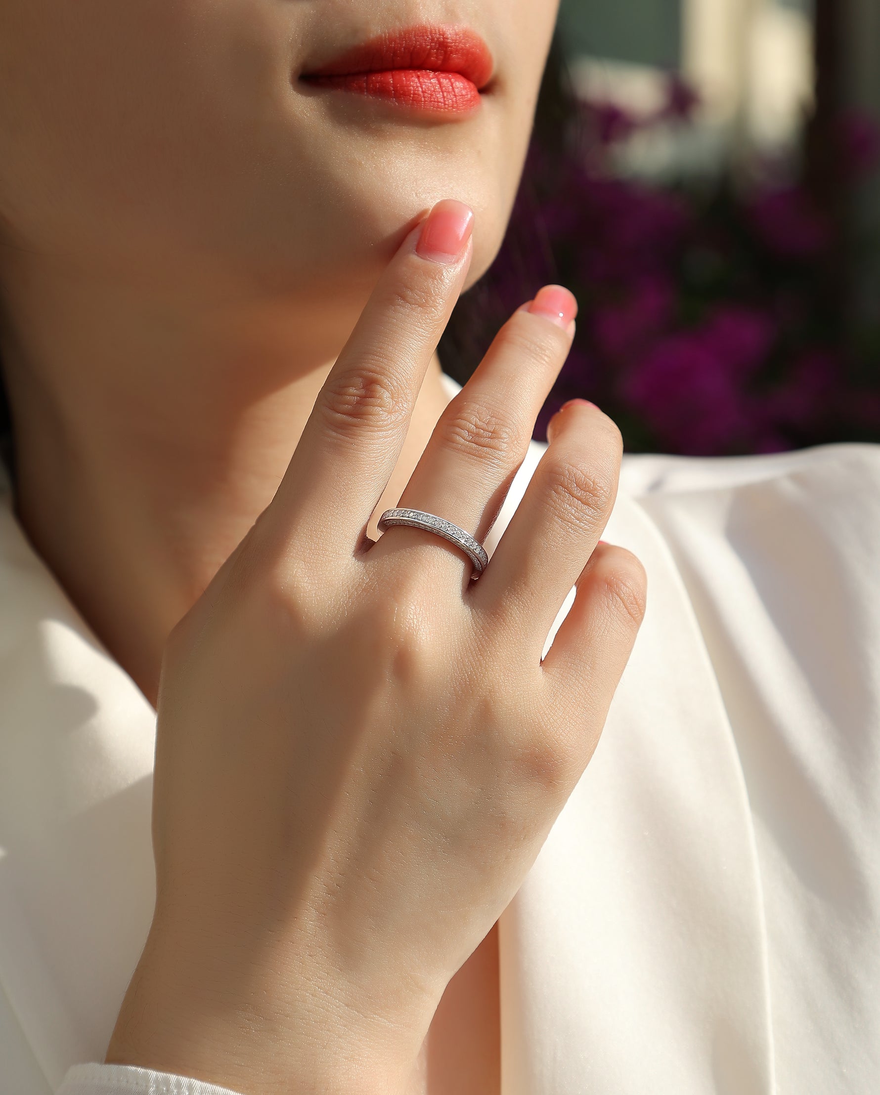 Carissie Ring MF214444 - Silver On Model