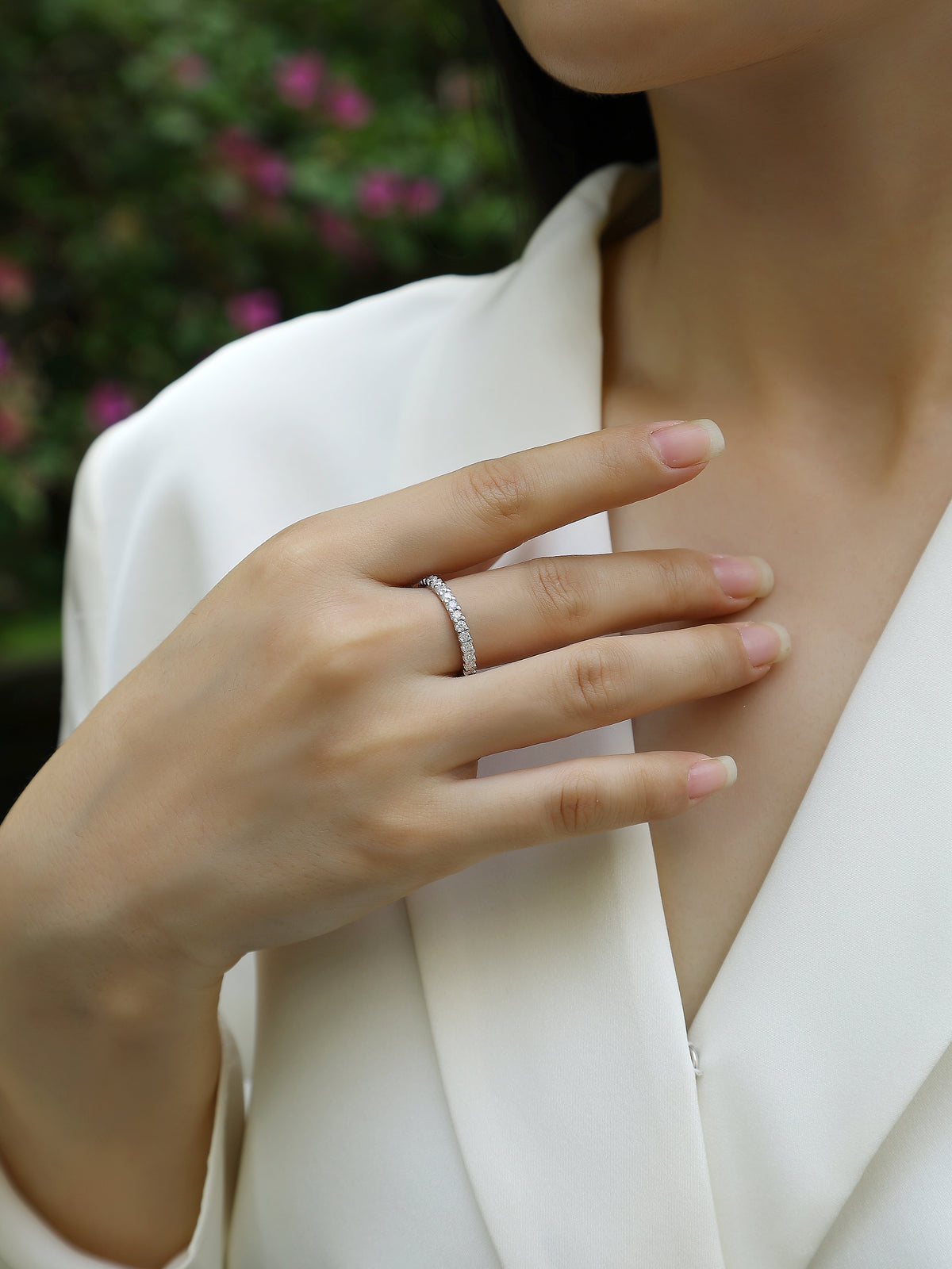 Carissie Ring MF214461 - Silver On Model