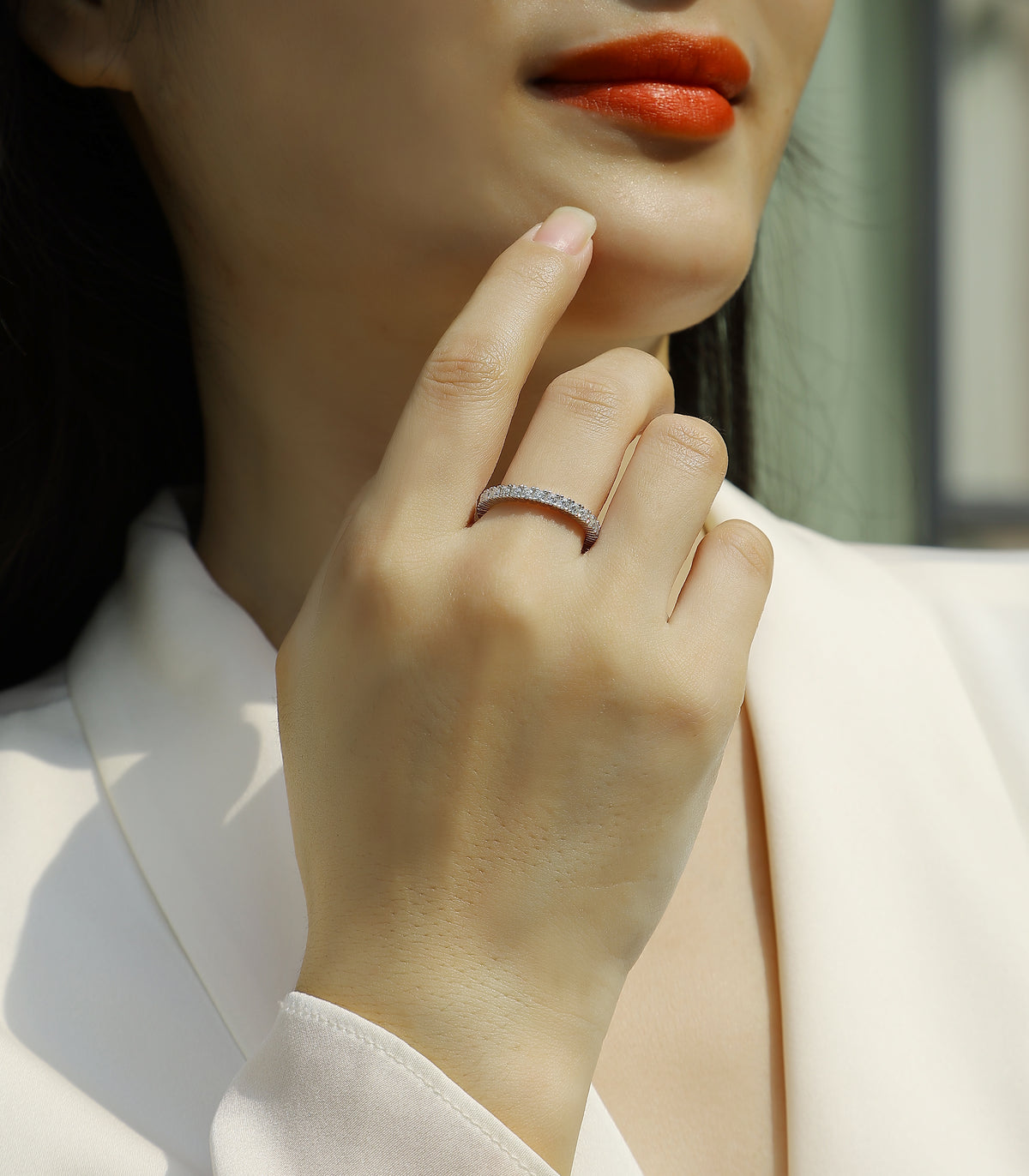 Carissie Ring MF214462 - Silver On Model