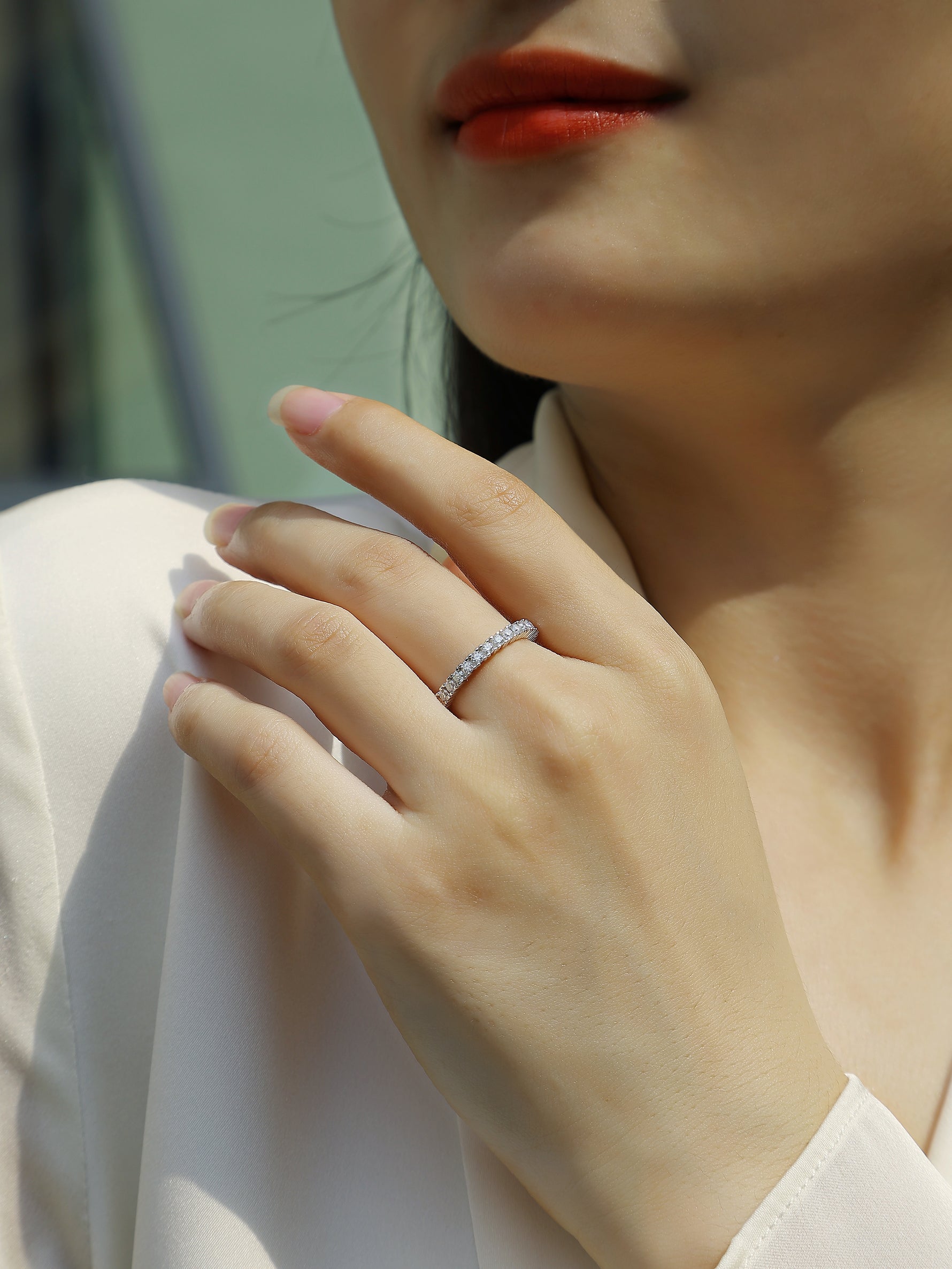 Carissie Ring MF214462 - Silver On Model