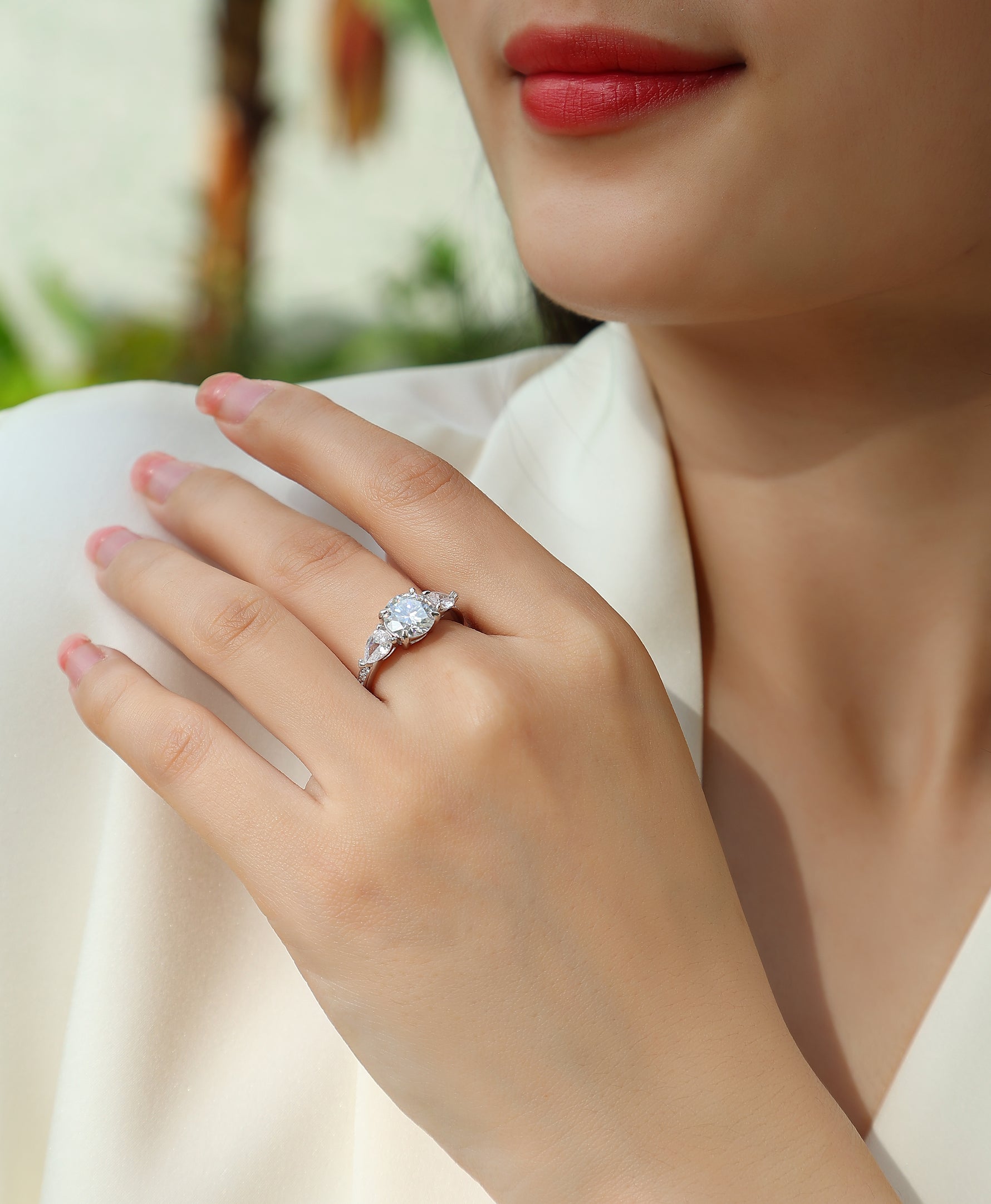 Carissie Ring MF214464 - Silver On Model