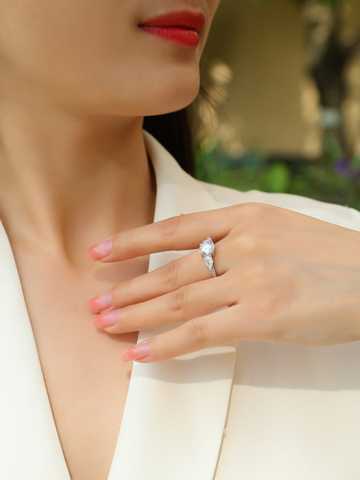 Carissie Ring MF214464 - Silver On Model