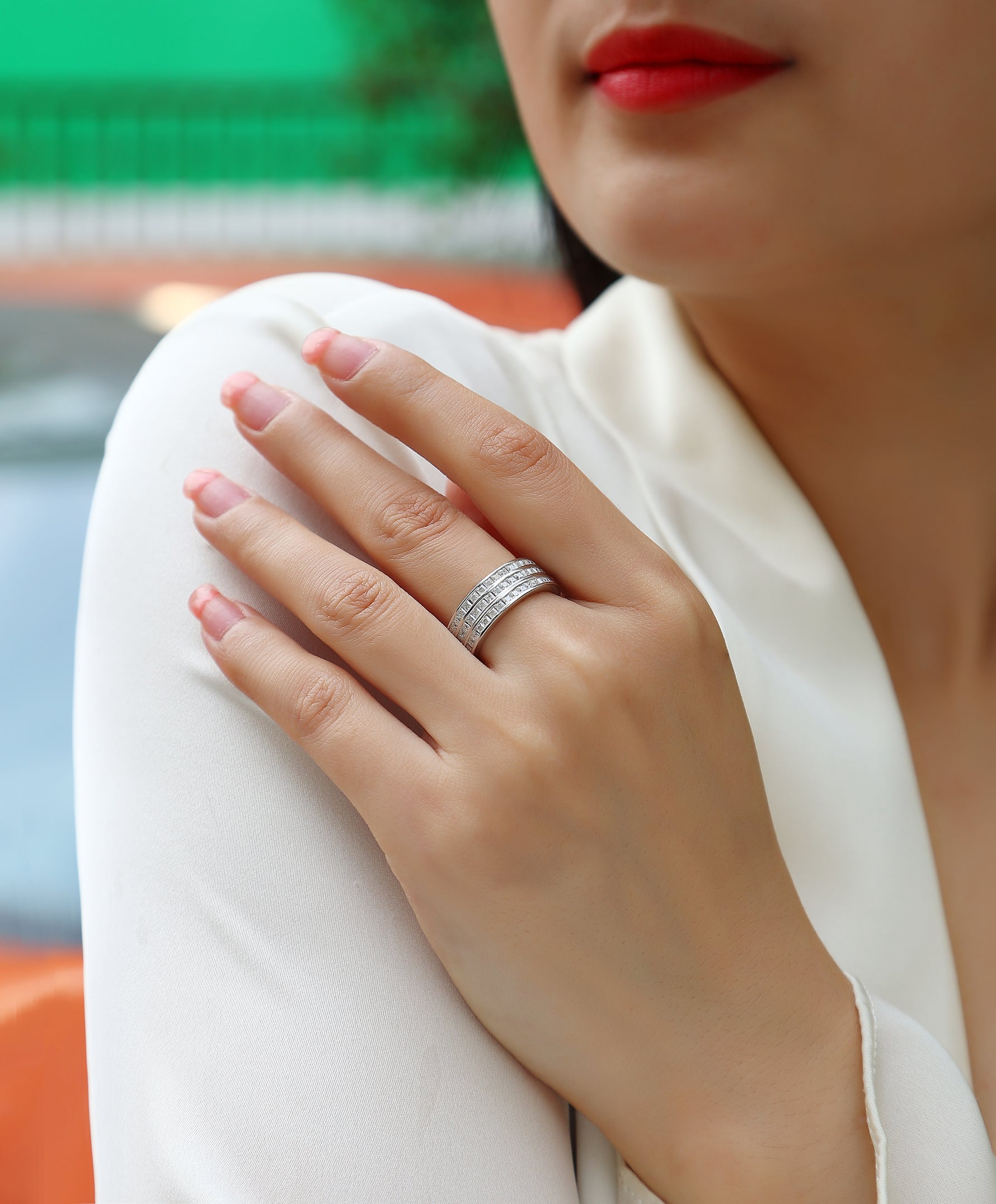 Carissie Ring MF214466 - Silver On Model