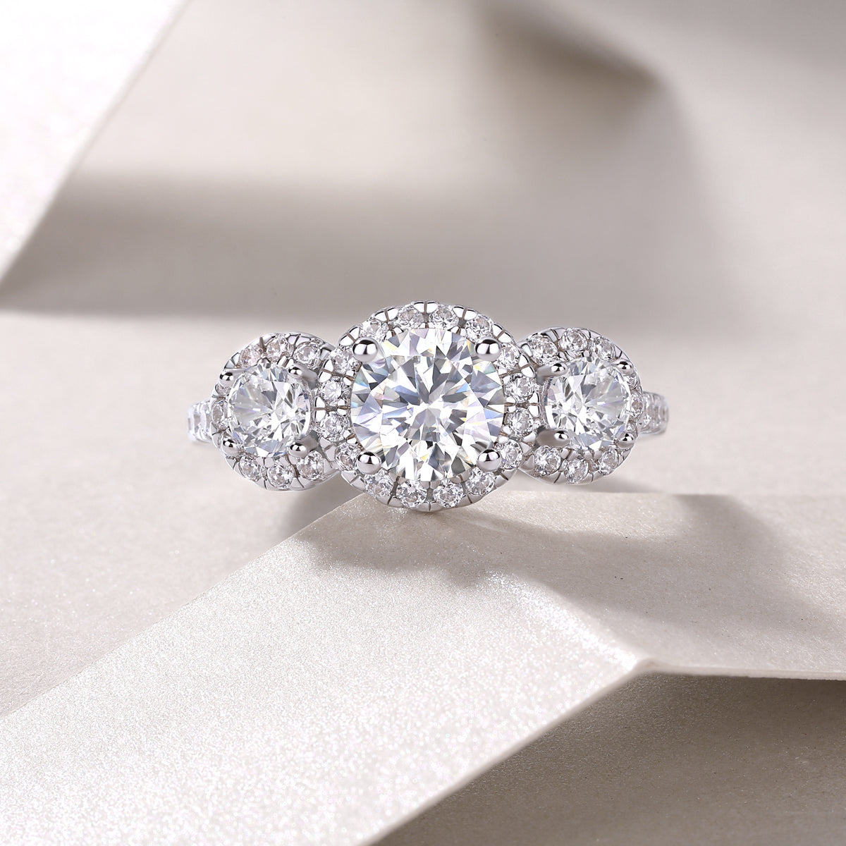 Carissie Ring MF214474 - Silver Angle View