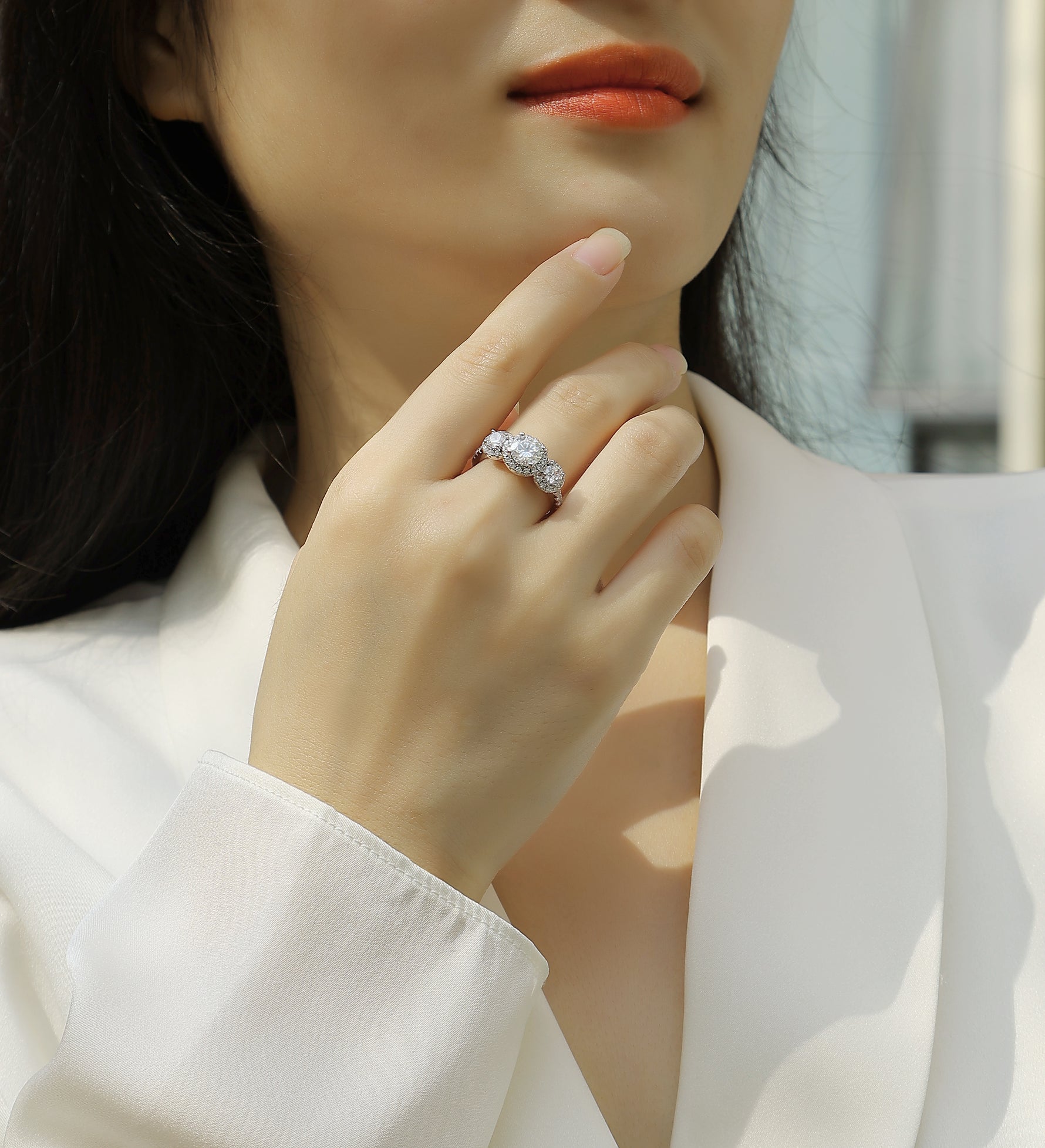 Carissie Ring MF214474 - Silver On Model