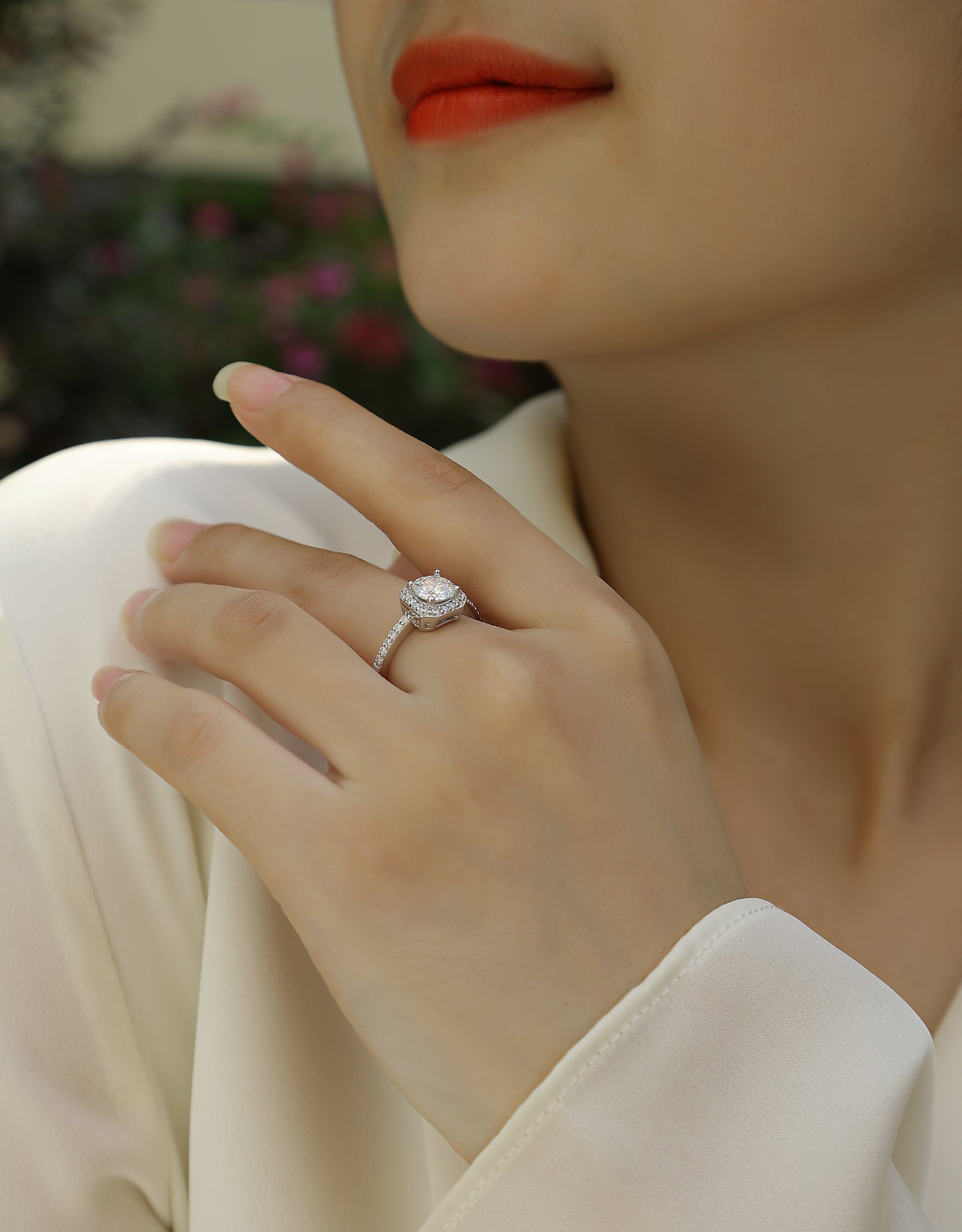 Carissie Ring MF214480 - Silver On Model