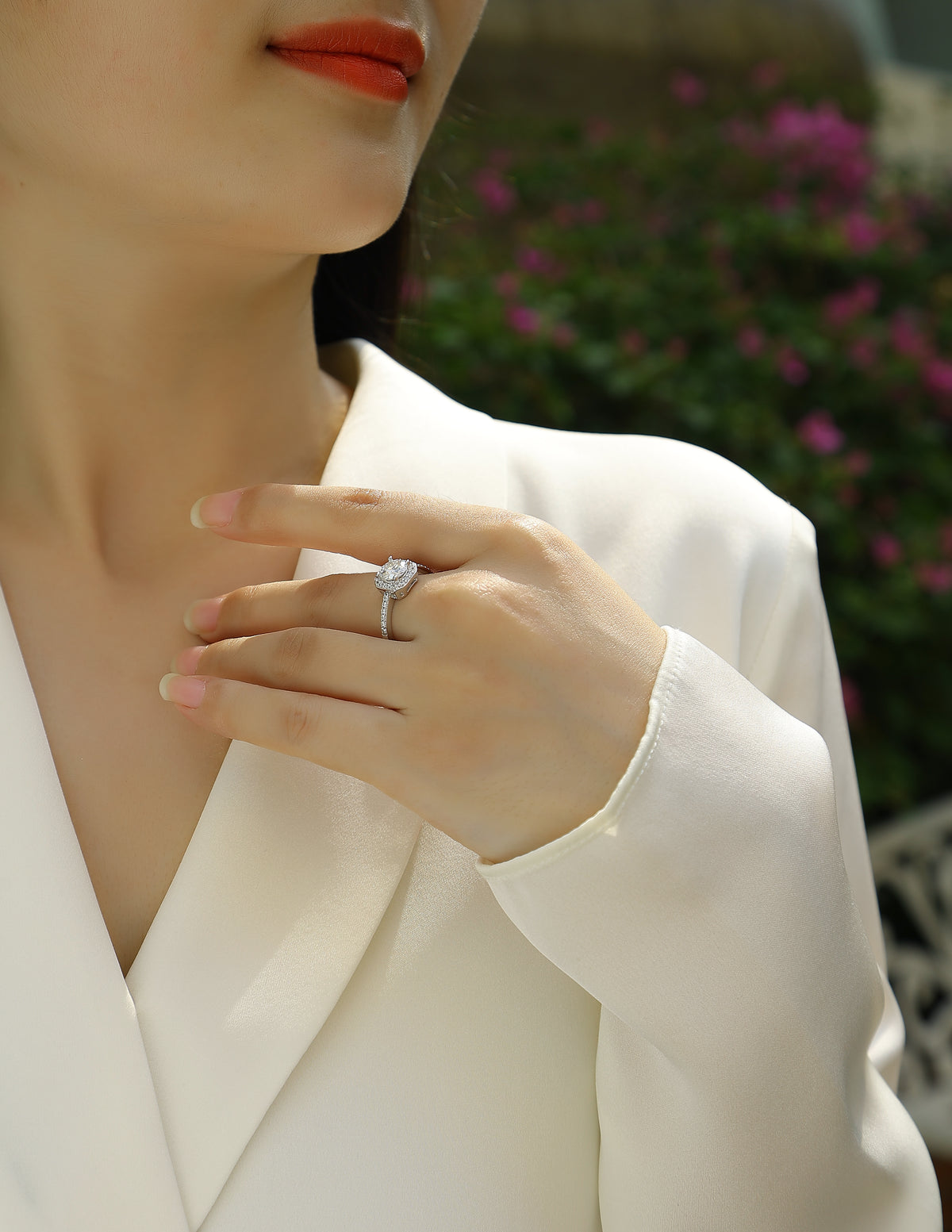 Carissie Ring MF214480 - Silver On Model