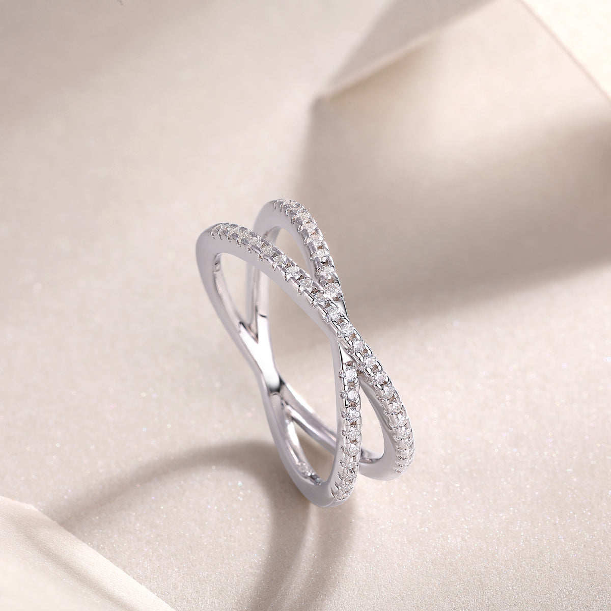 Carissie Ring MF214492 - Silver Angle View