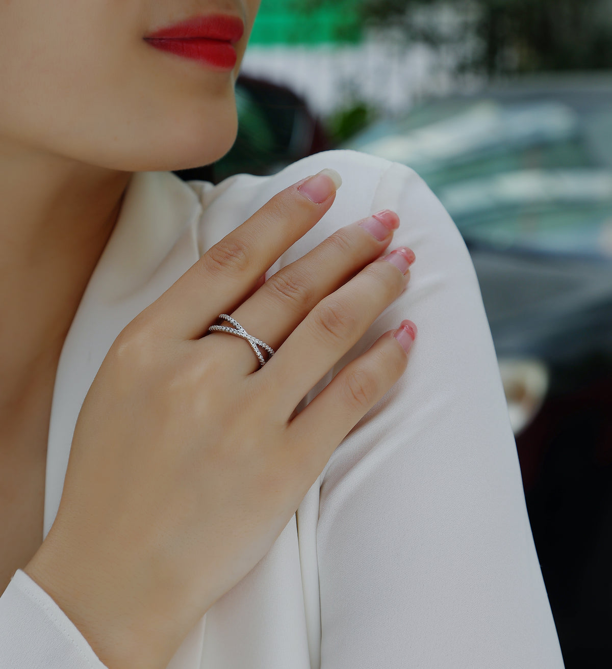 Carissie Ring MF214492 - Silver On Model