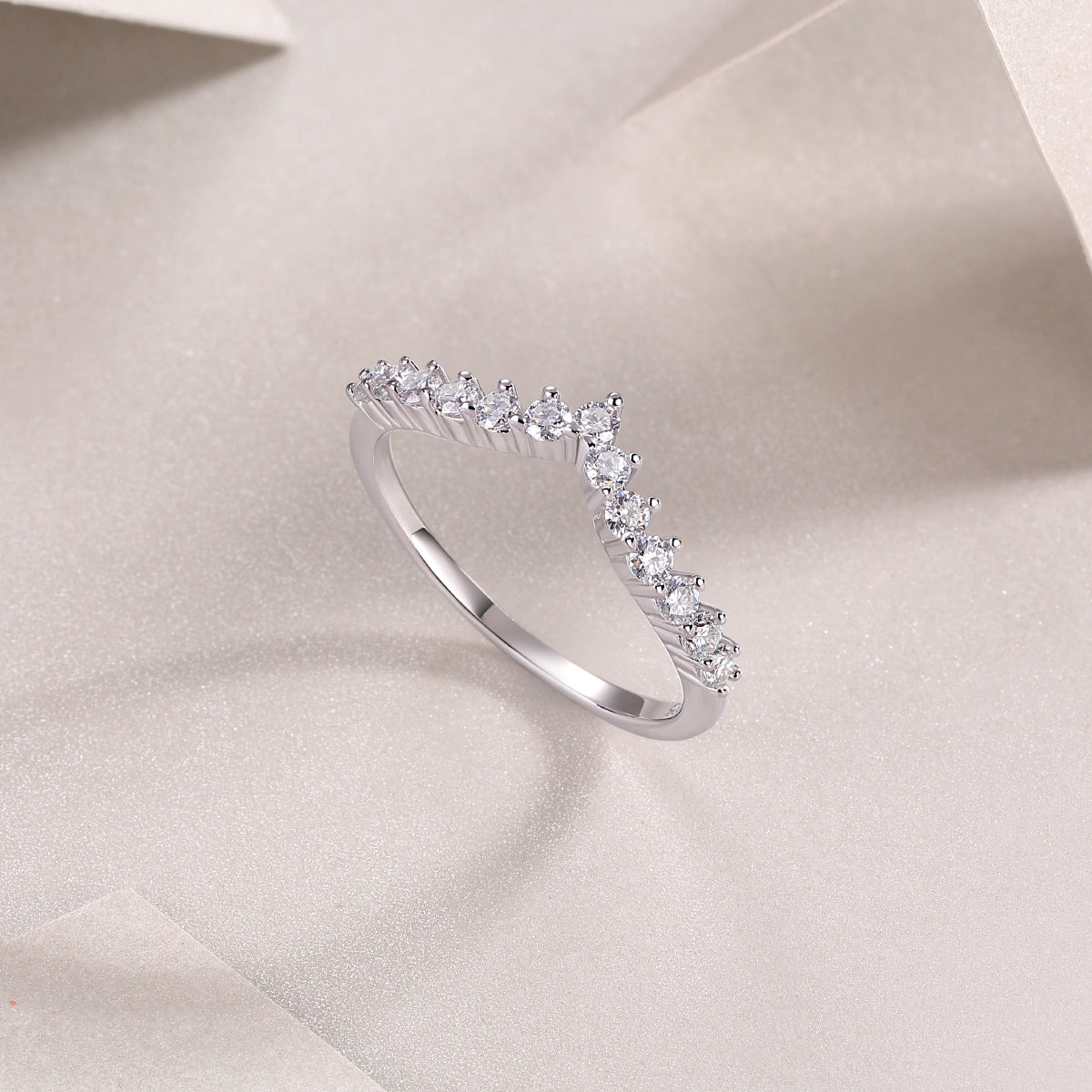 Carissie Ring MF214514 - Silver Angle View