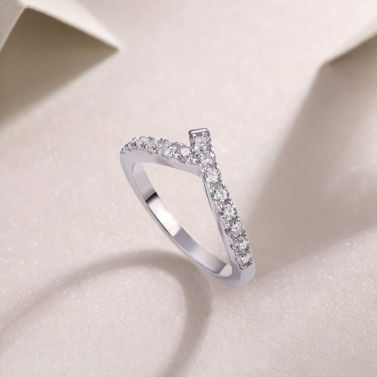 Carissie Ring MF214524 - Silver Angle View