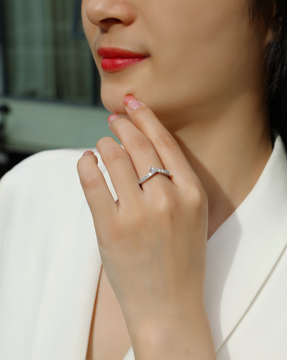 Carissie Ring MF214524 - Silver On Model