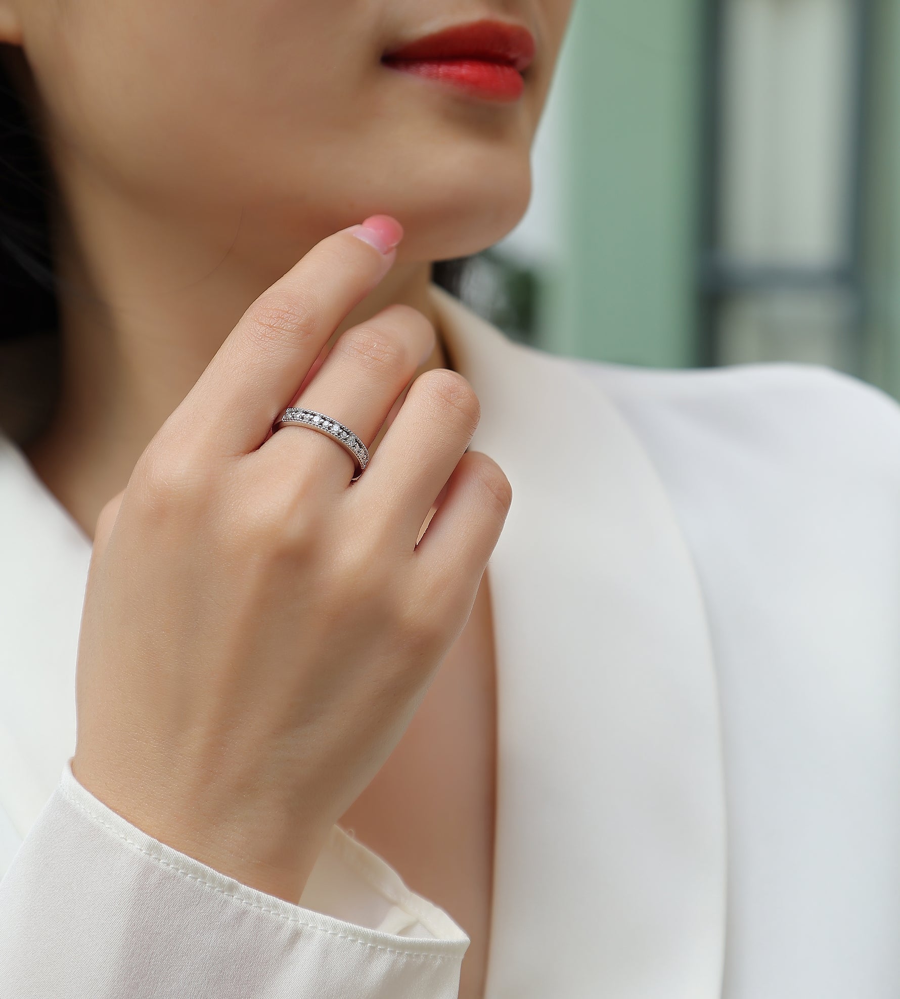 Carissie Ring MF214553 - Silver On Model