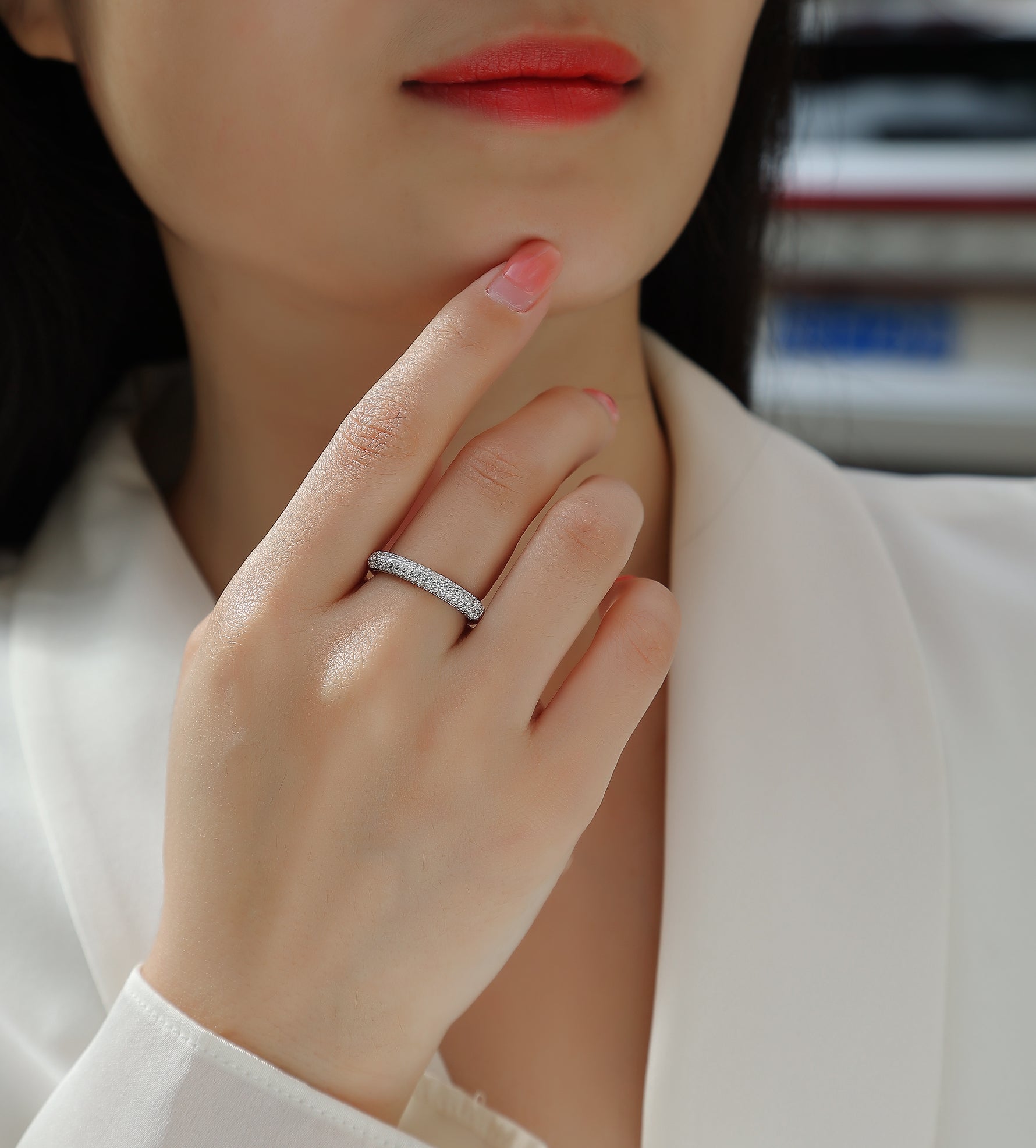 Carissie Ring MF214562 - Silver On Model