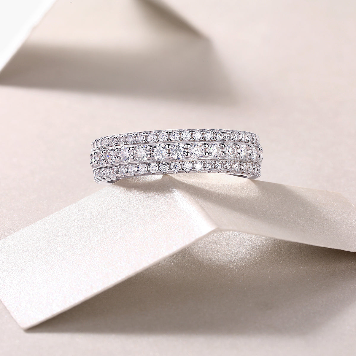 Carissie Ring MF214565 - Silver Angle View