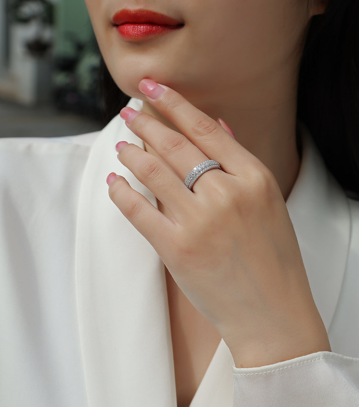 Carissie Ring MF214565 - Silver On Model