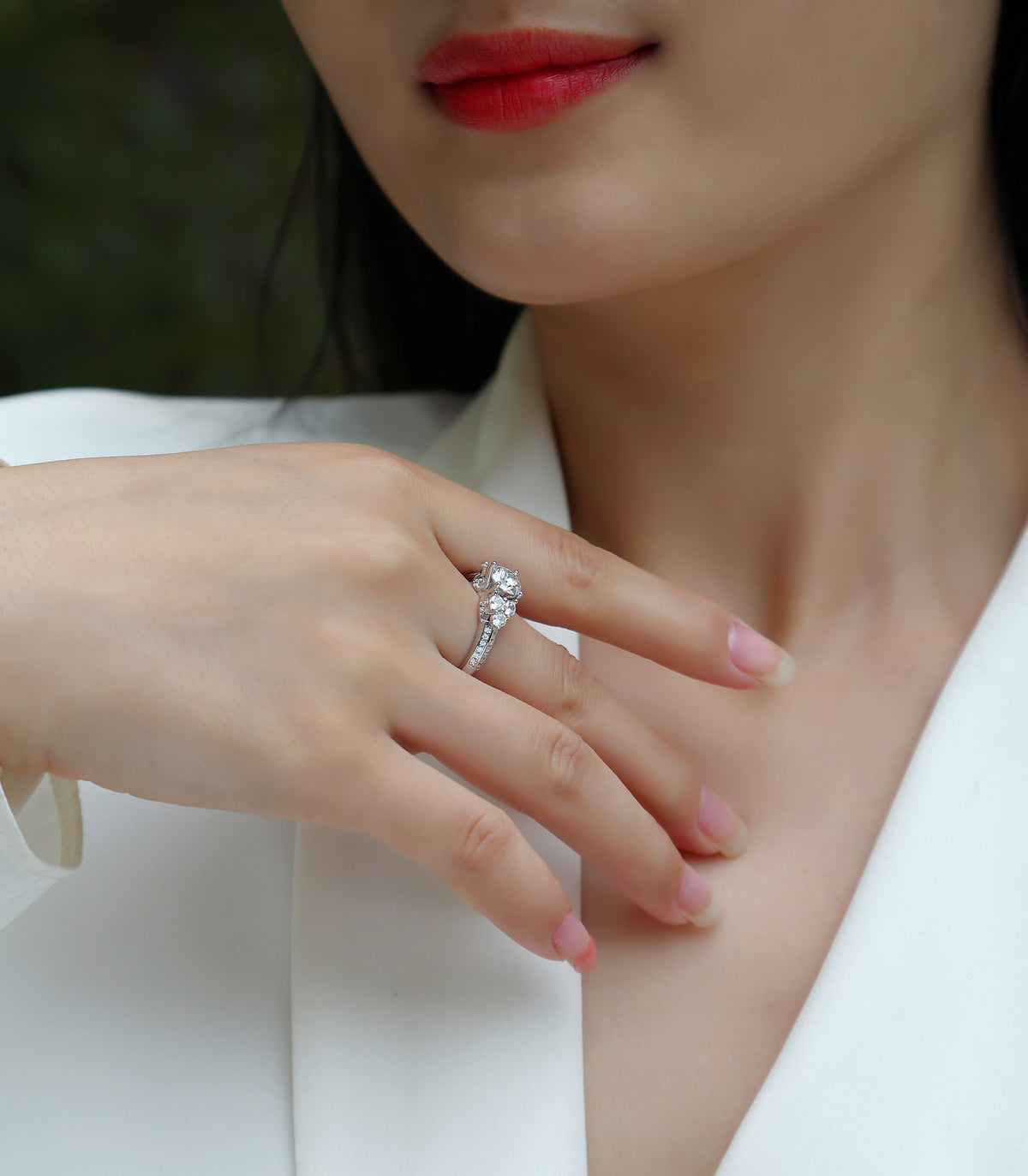 Carissie Ring MF214600 - Silver On Model