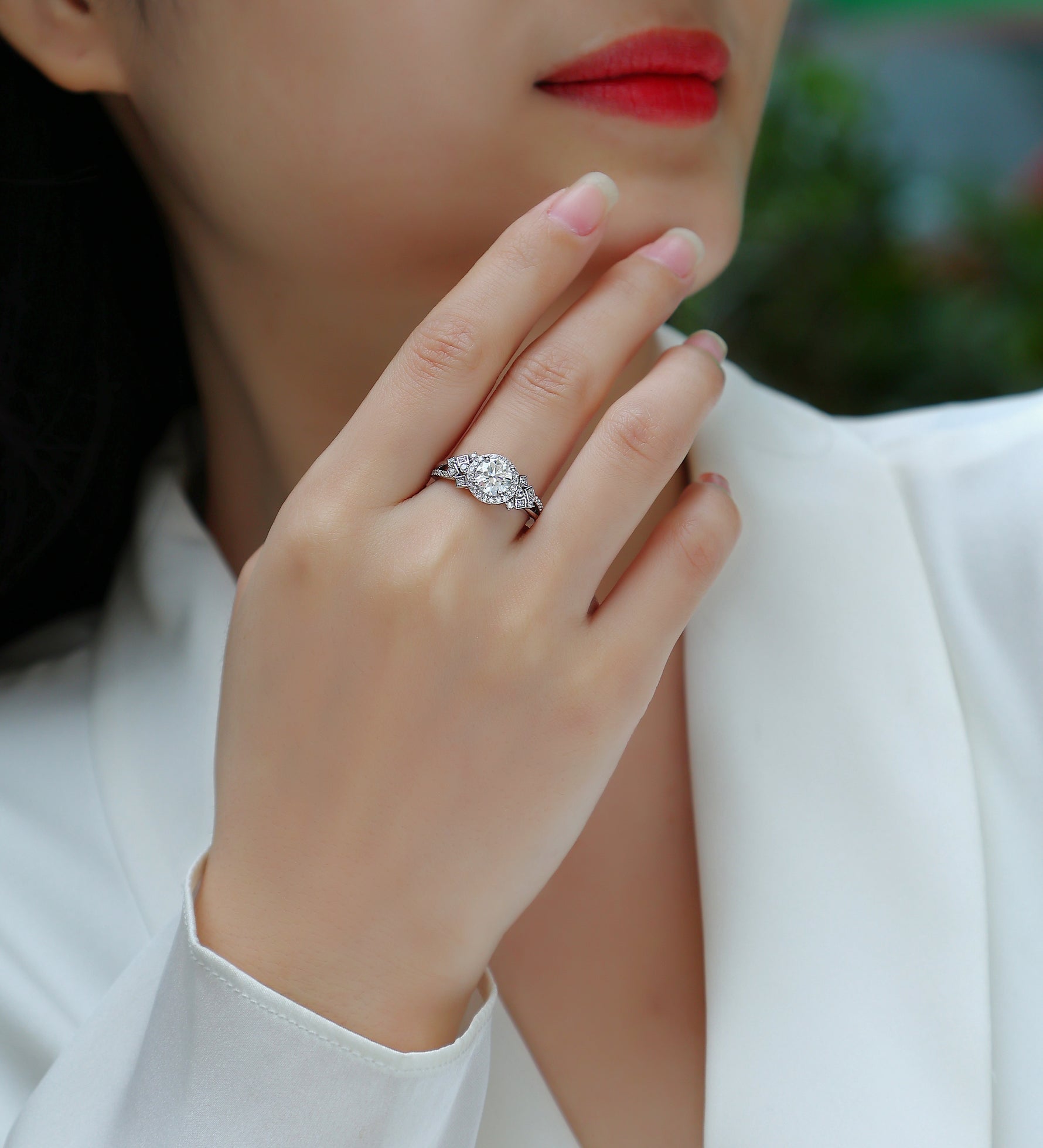 Carissie Ring MF214641 - Silver On Model