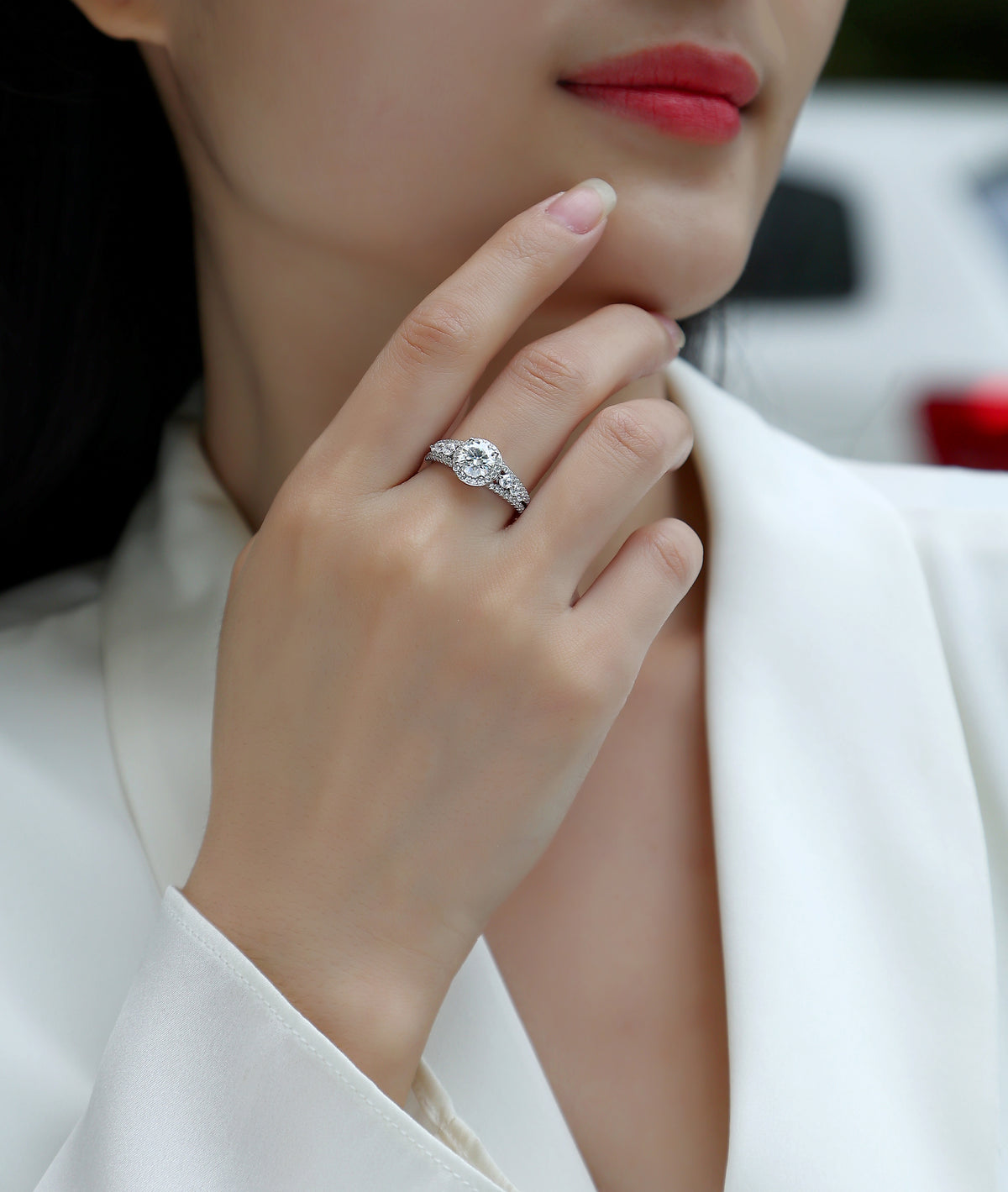 Carissie Ring MF214645 - Silver On Model