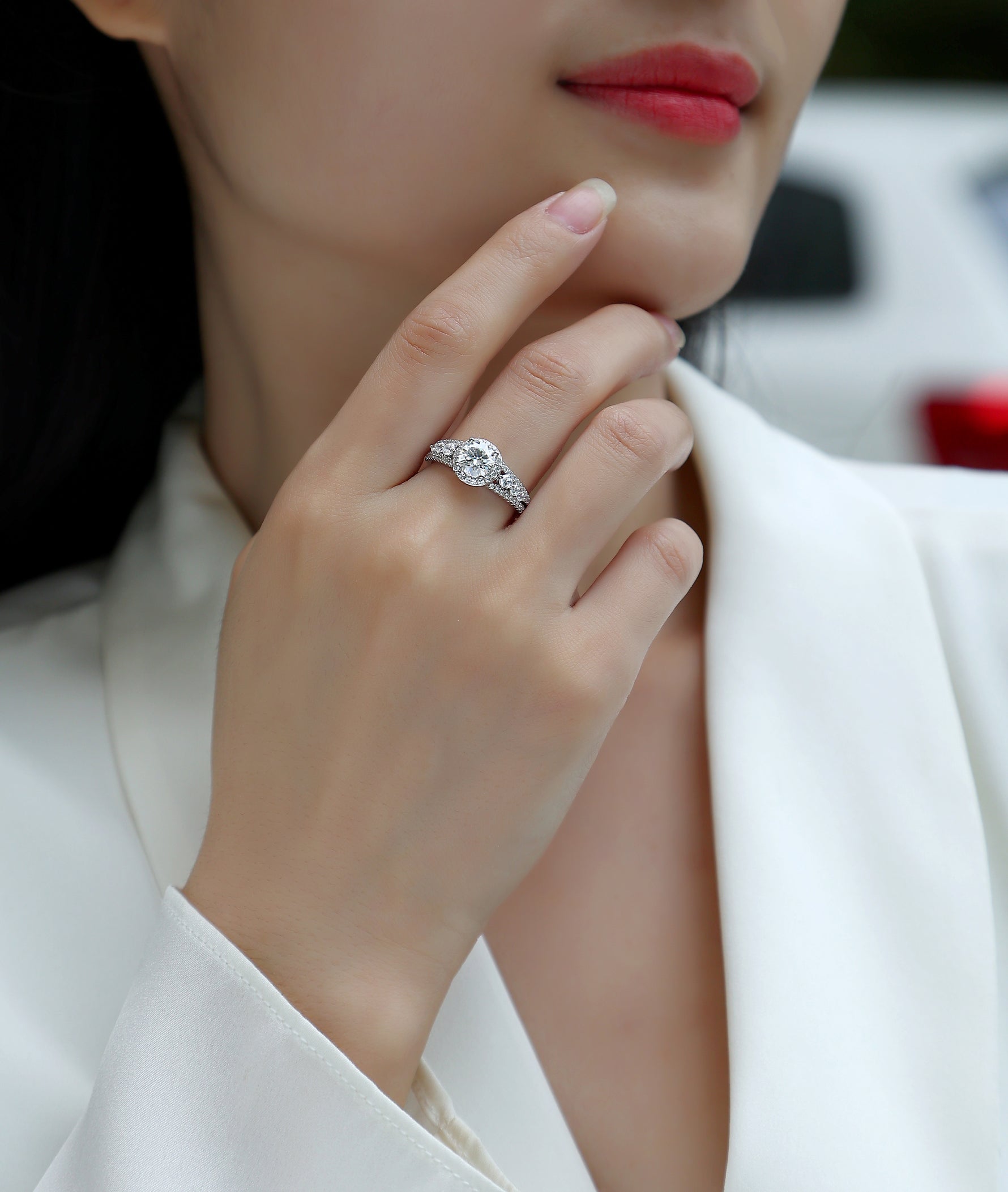 Carissie Ring MF214645 - Silver On Model