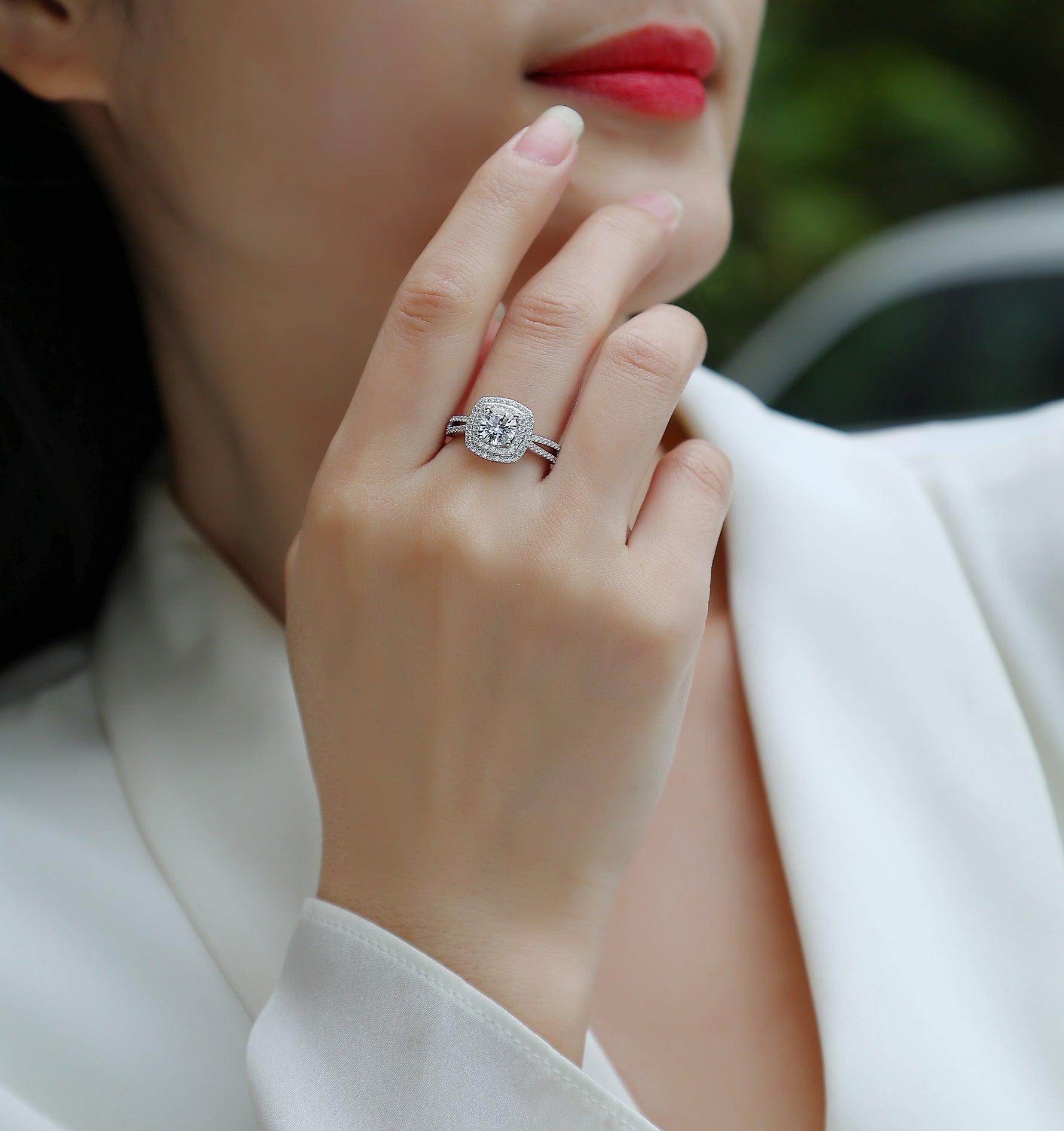 Carissie Ring MF214646 - Silver On Model