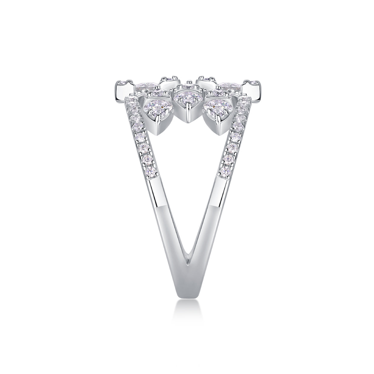 Carissie Ring MF214650 - Silver Side View