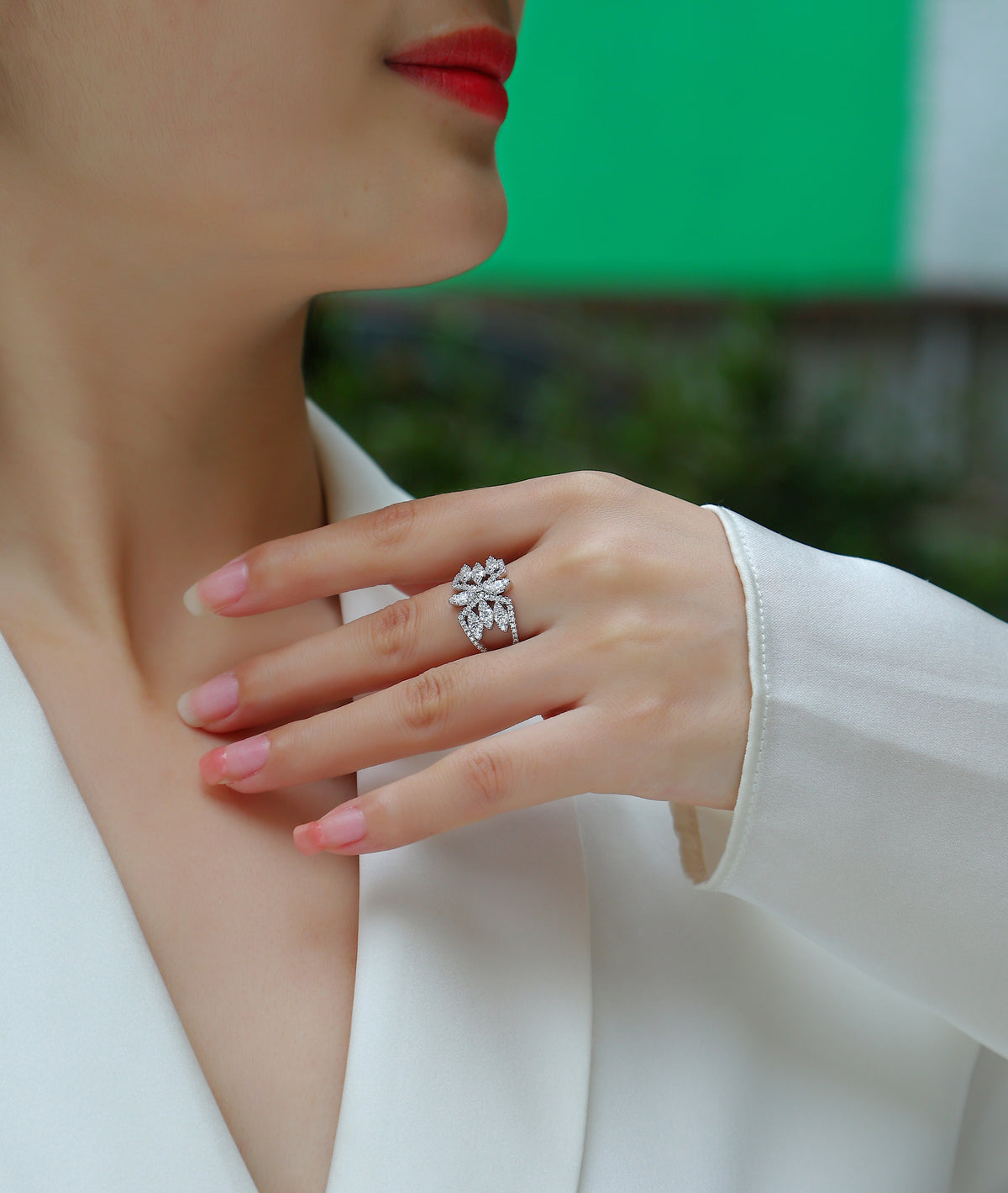 Carissie Ring MF214650 - Silver On Model