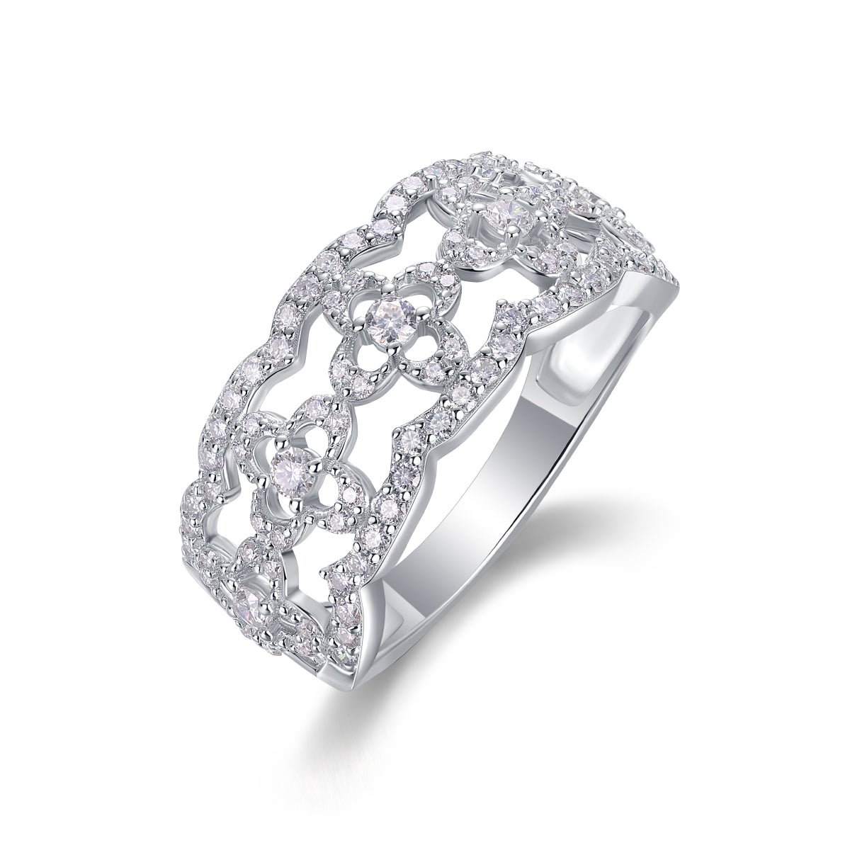 Carissie Ring MF214651 - Silver Angle View