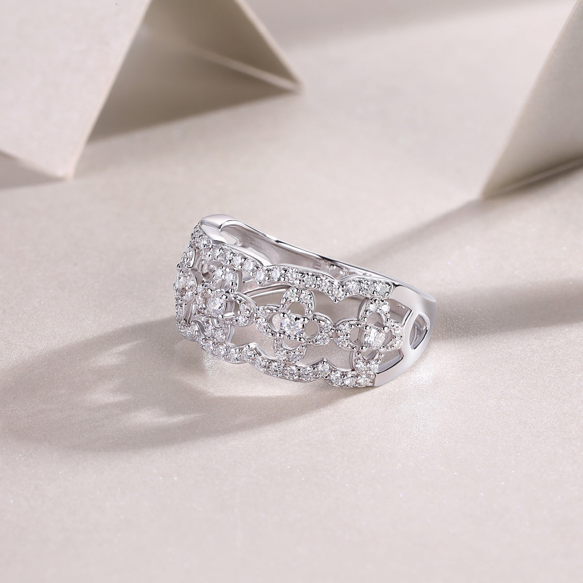 Carissie Ring MF214651 - Silver Angle View