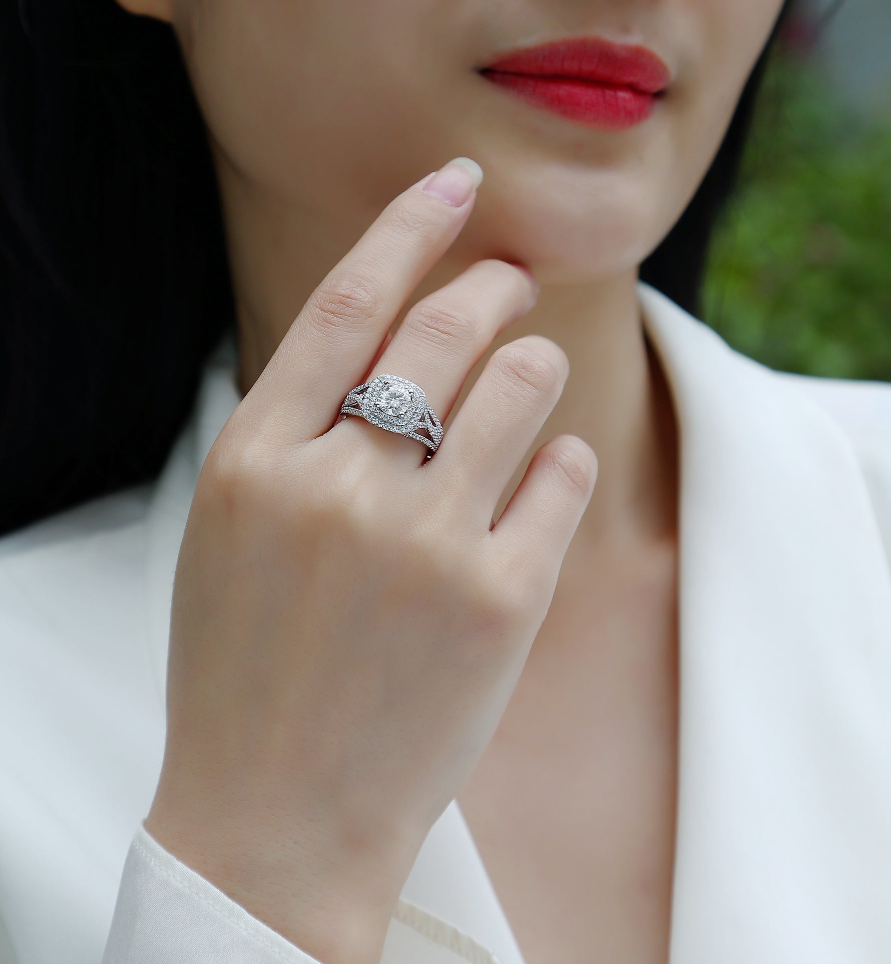 Carissie Ring MF214692 - Silver On Model