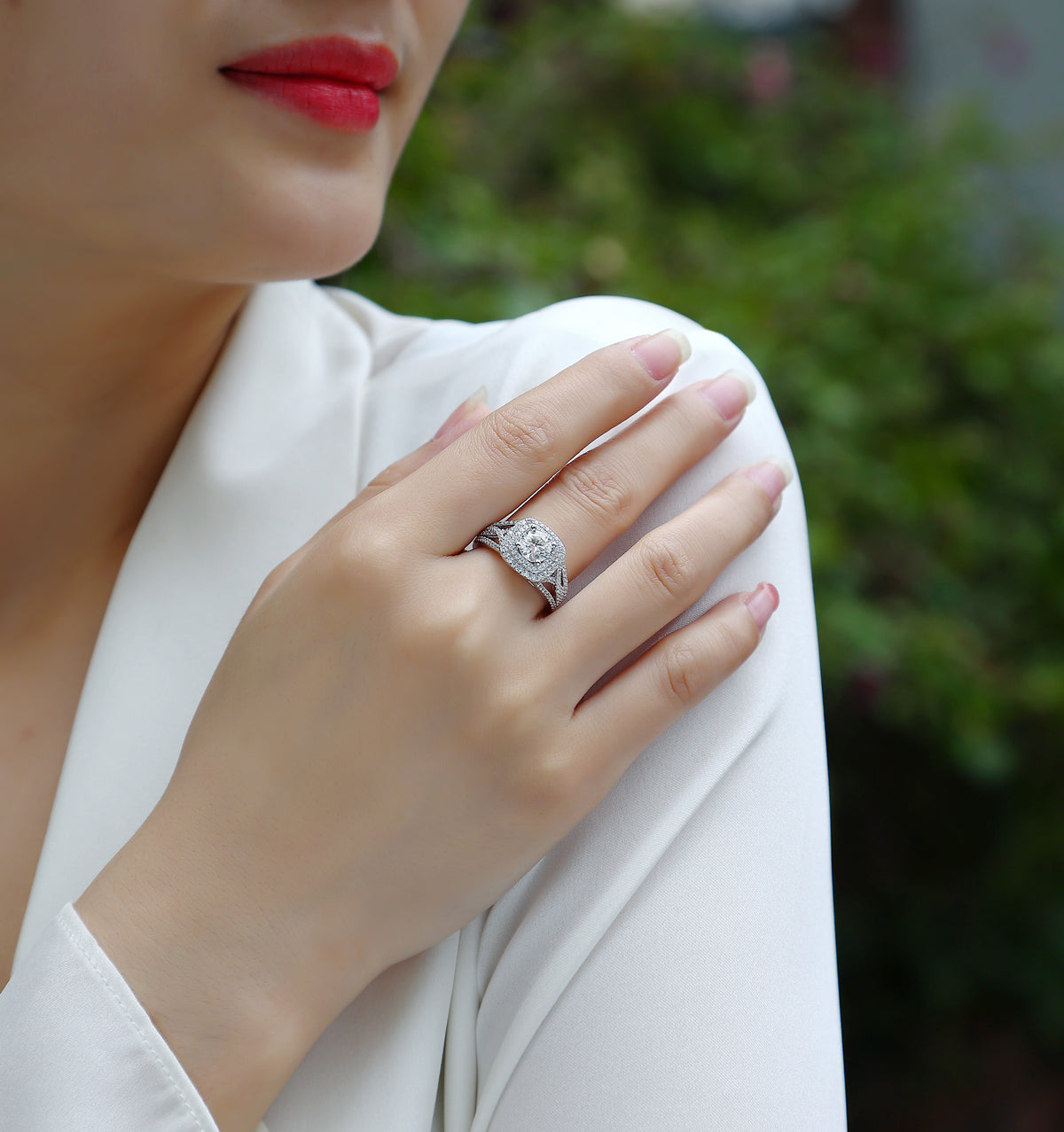 Carissie Ring MF214692 - Silver On Model