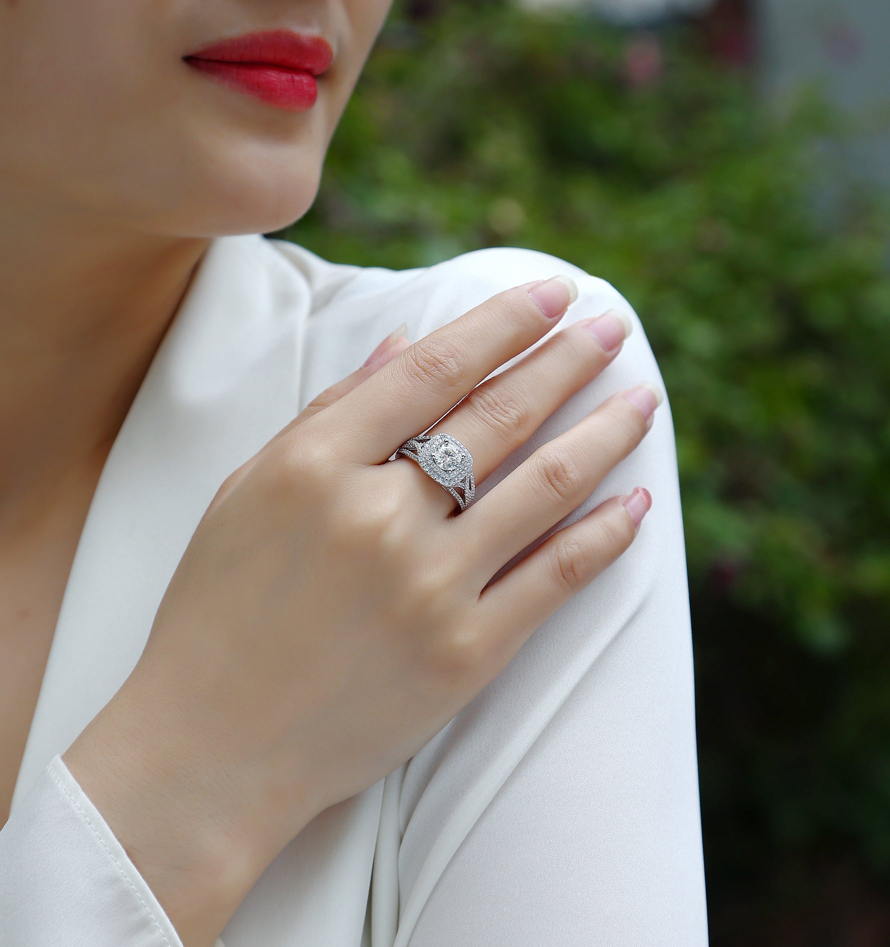 Carissie Ring MF214692 - Silver On Model