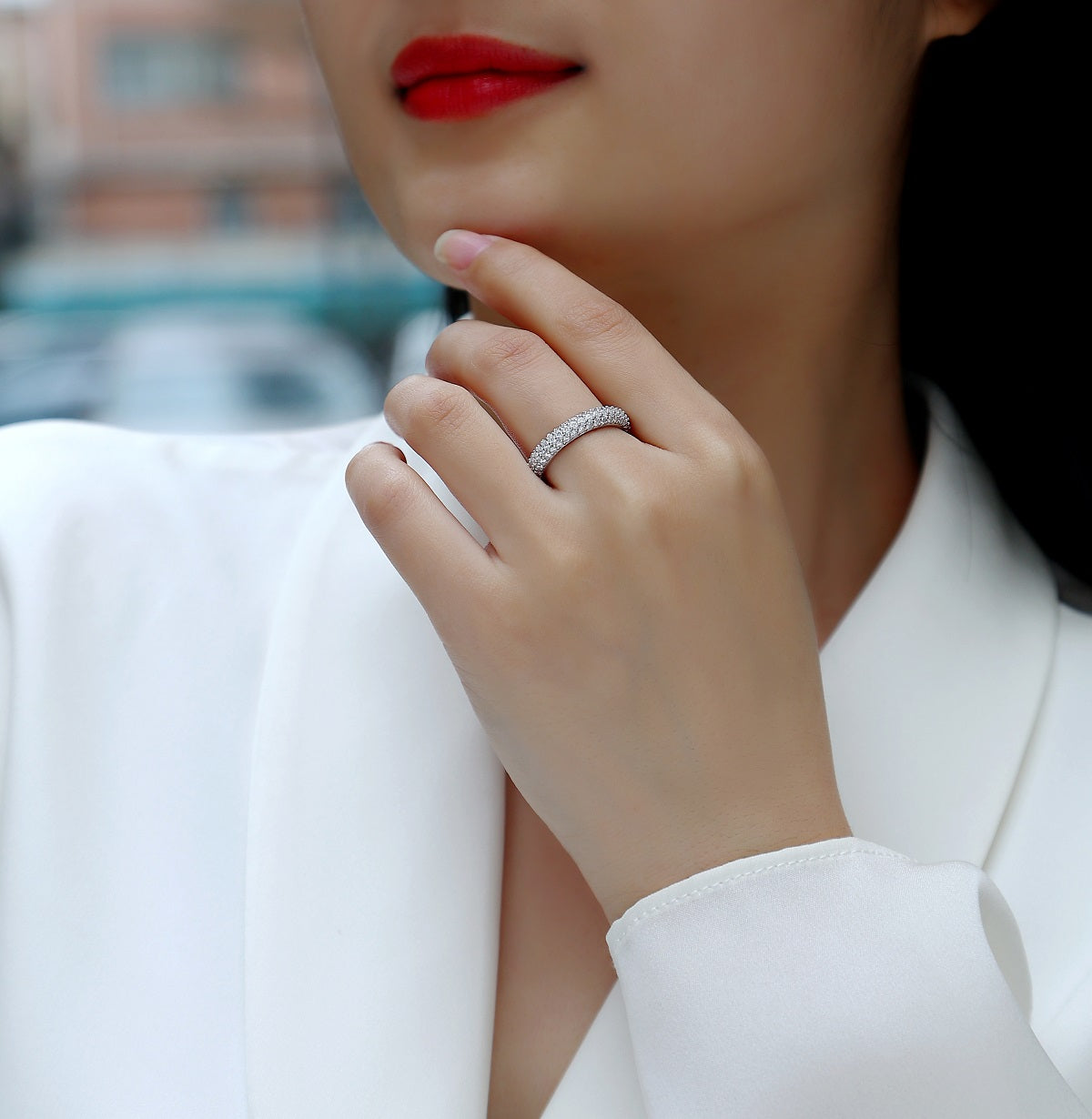 Carissie Ring MF214724 - Silver On Model