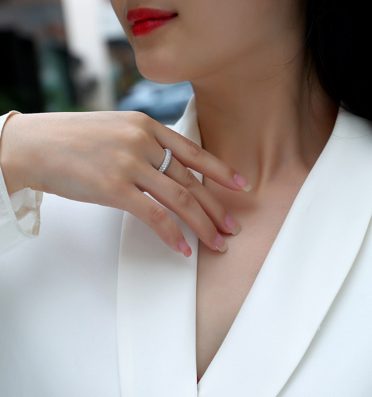 Carissie Ring MF214724 - Silver On Model