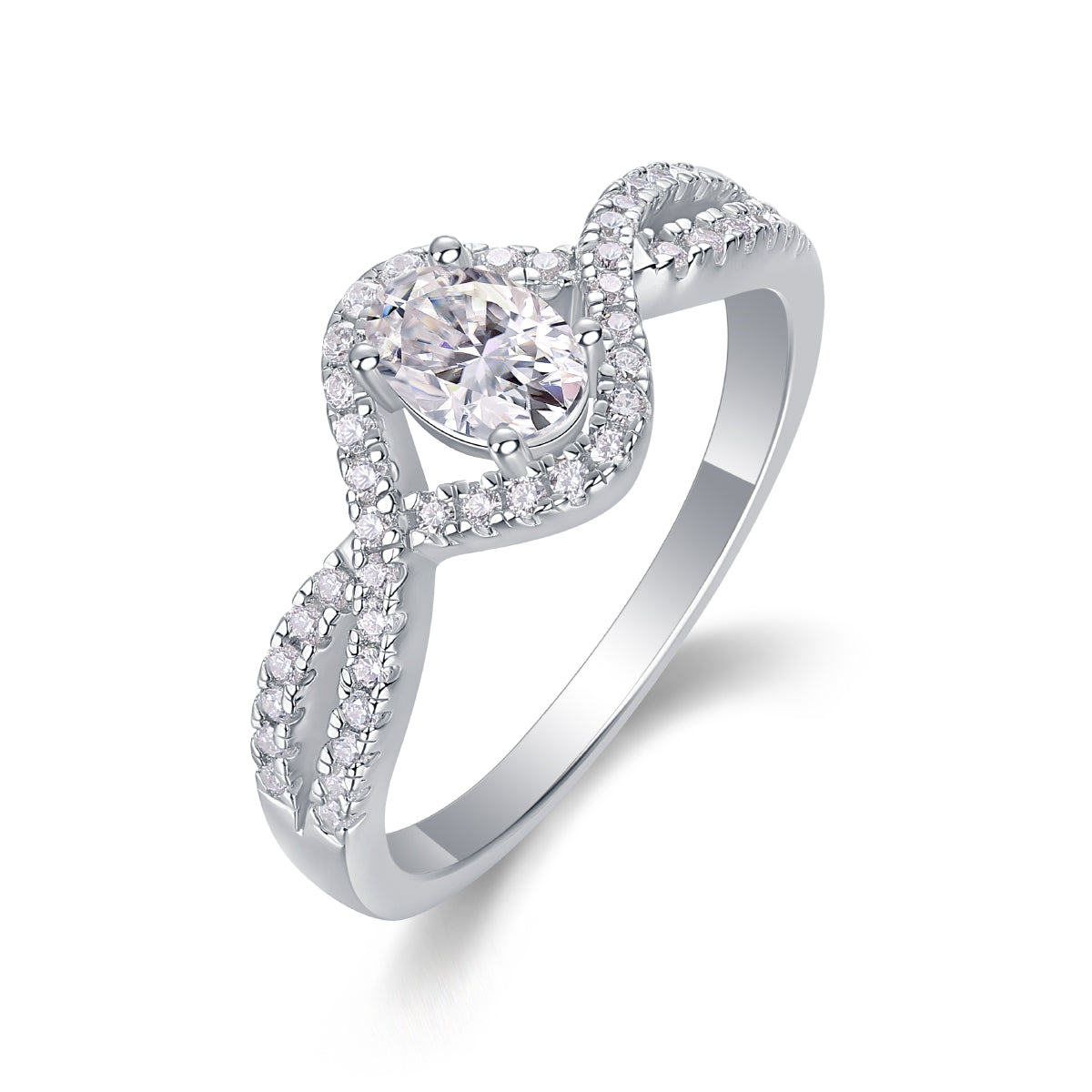 Carissie Ring MF214732 - Silver Angle View