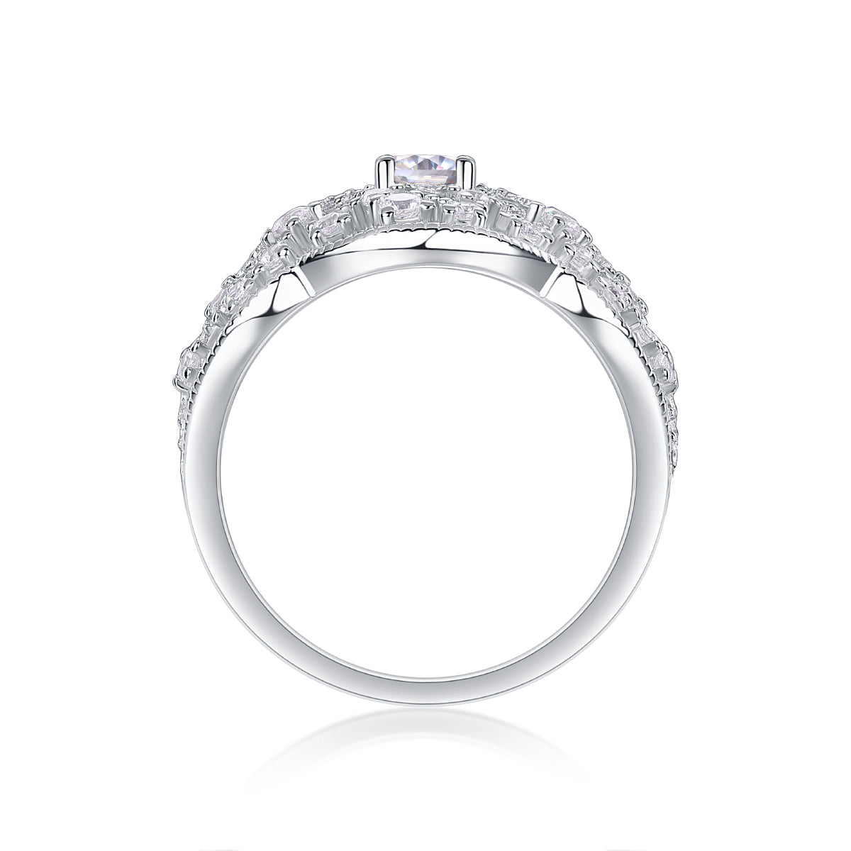 Carissie Ring MF214740 - Silver Side View