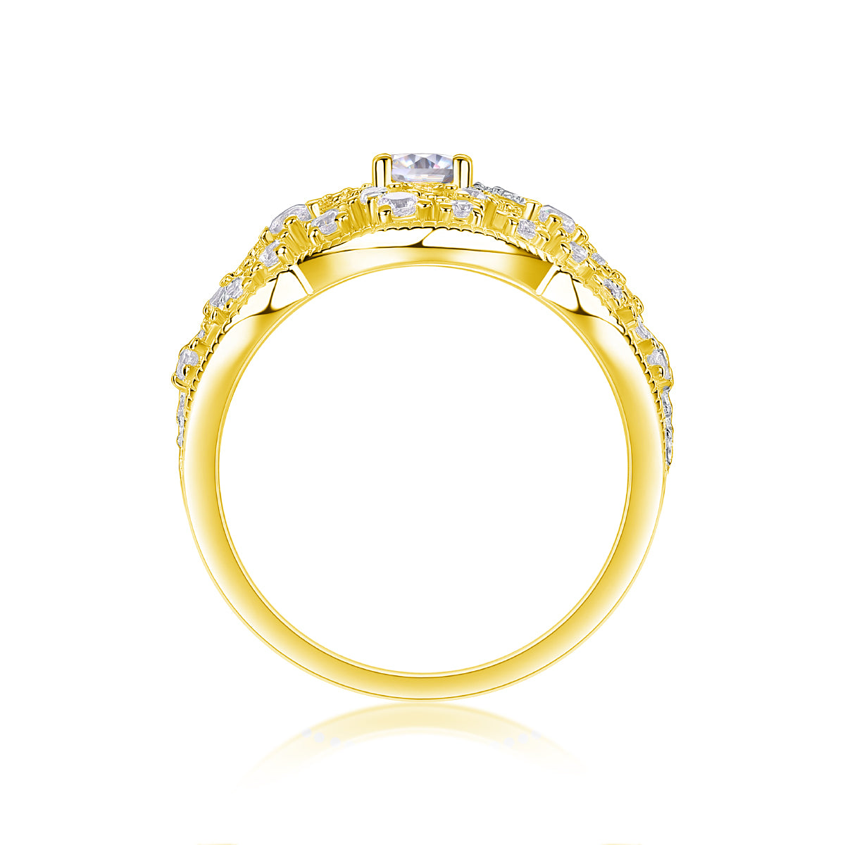 Carissie Ring MF214740 - Yellow Gold Side View