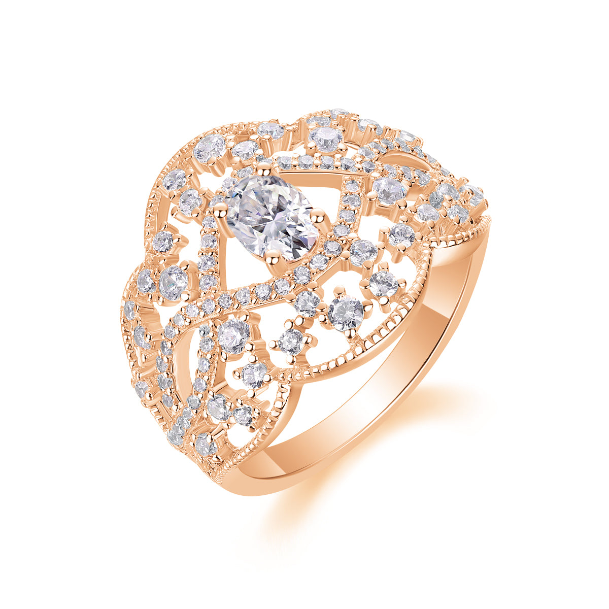 Carissie Ring MF214740 - Rose Gold Angle View