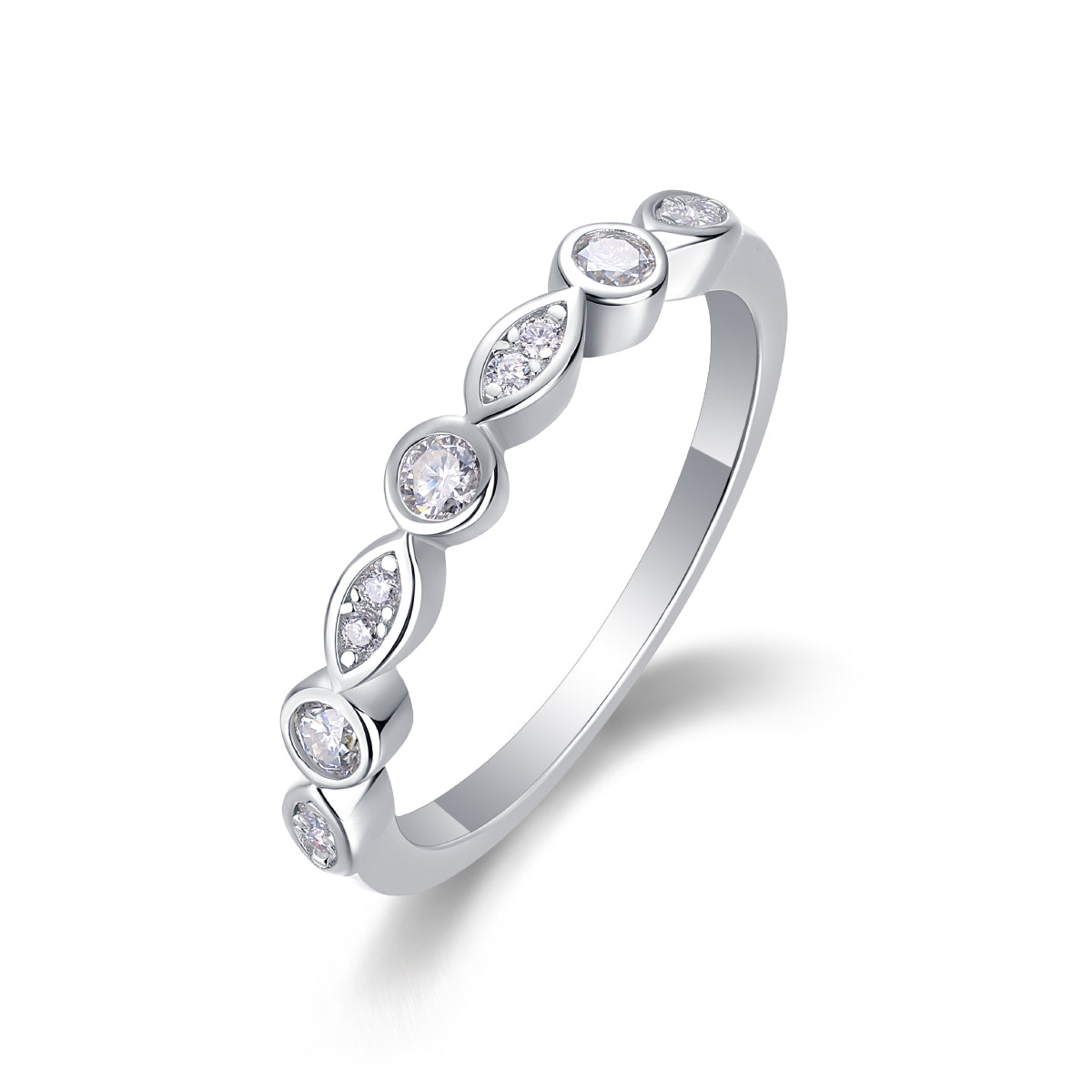 Carissie Ring MF214741 - Silver Angle View