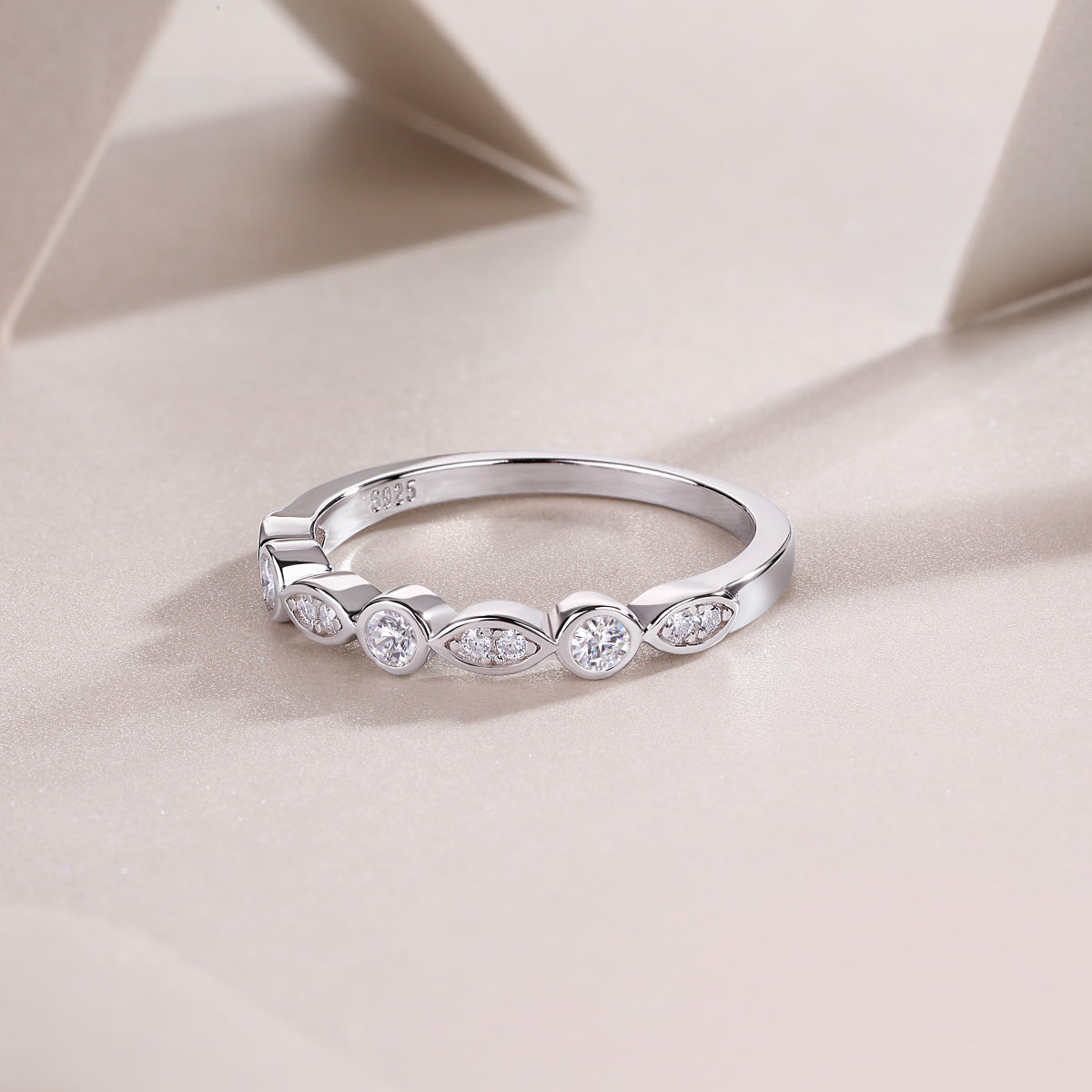 Carissie Ring MF214741 - Silver Angle View