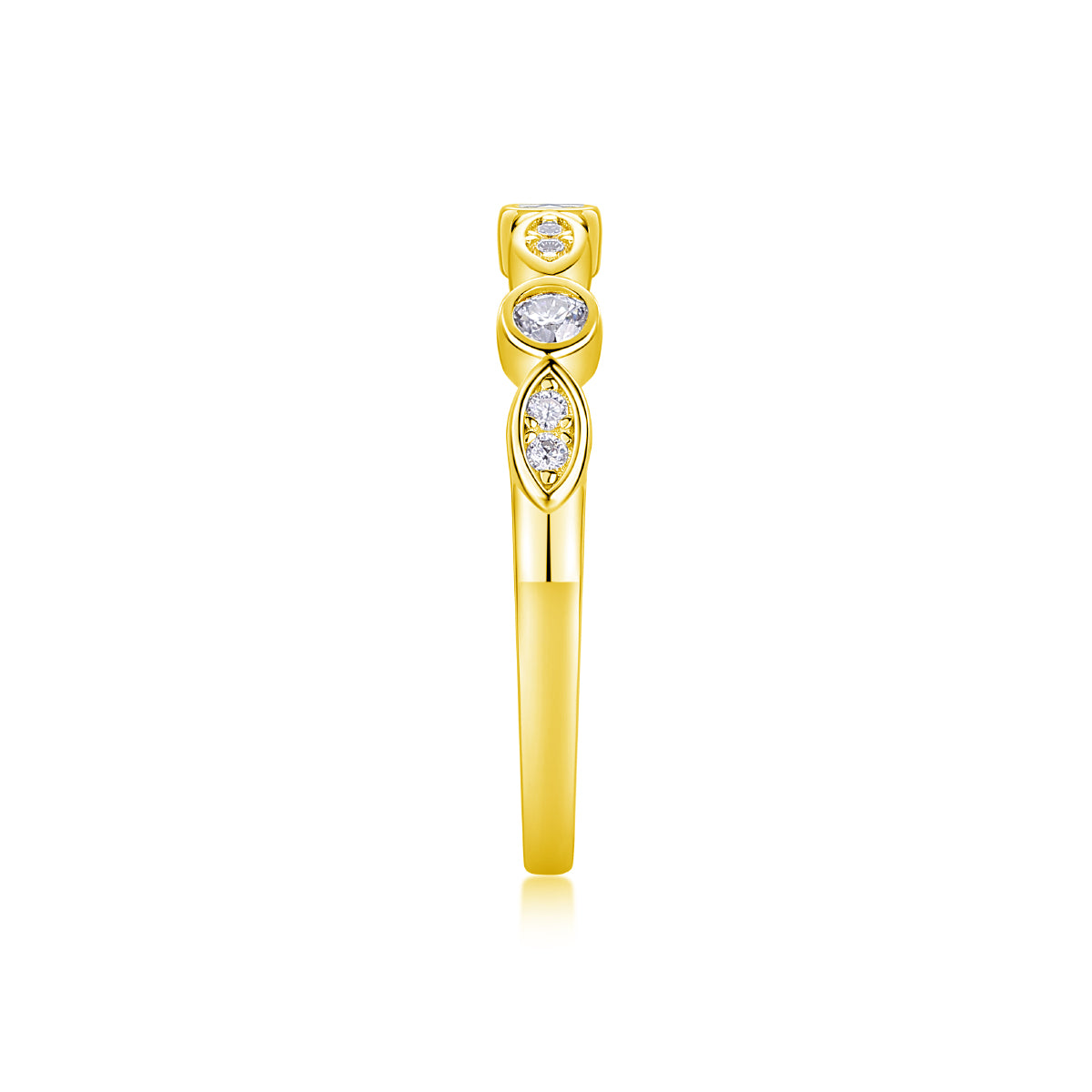 Carissie Ring MF214741 - Yellow Gold Side View