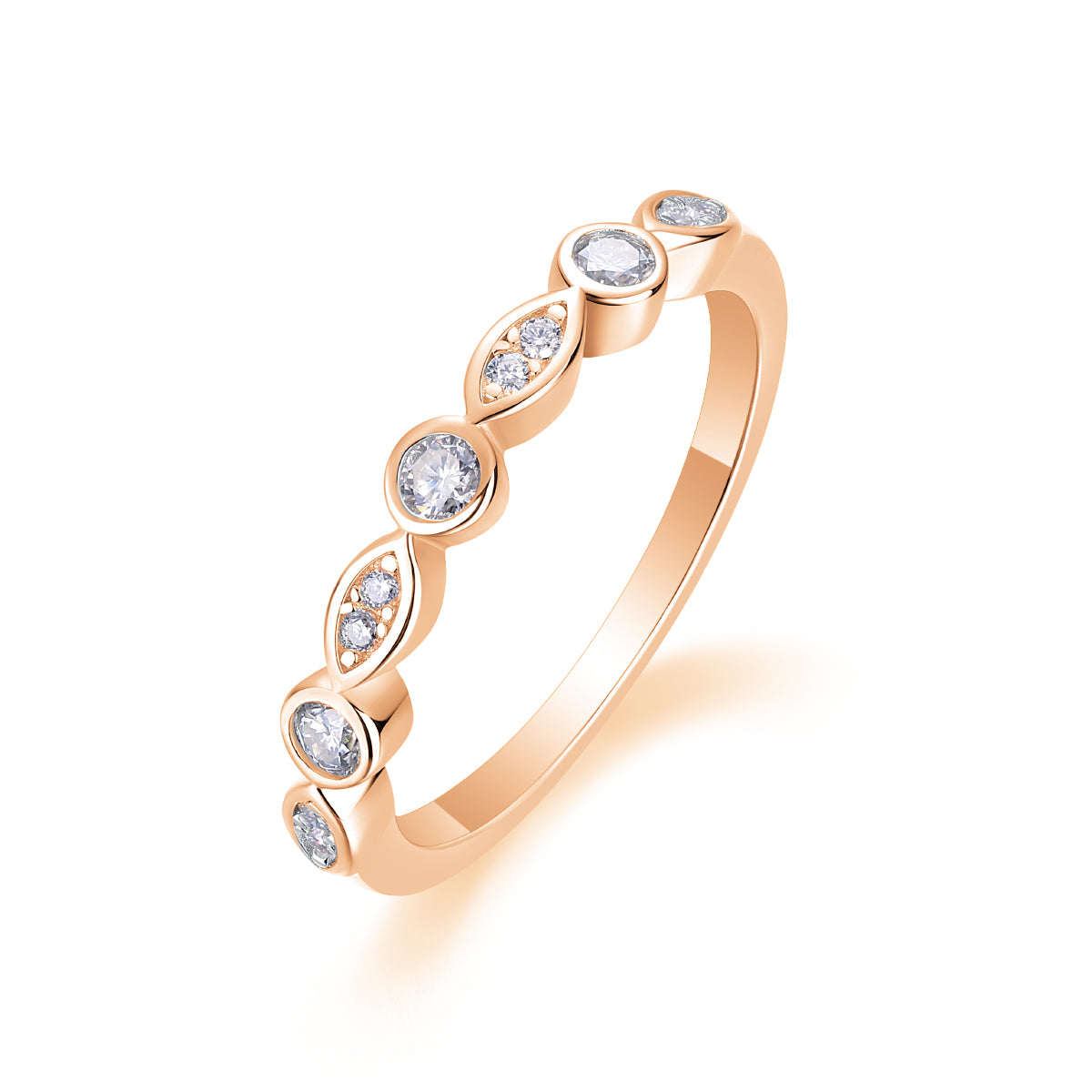 Carissie Ring MF214741 - Rose Gold Angle View