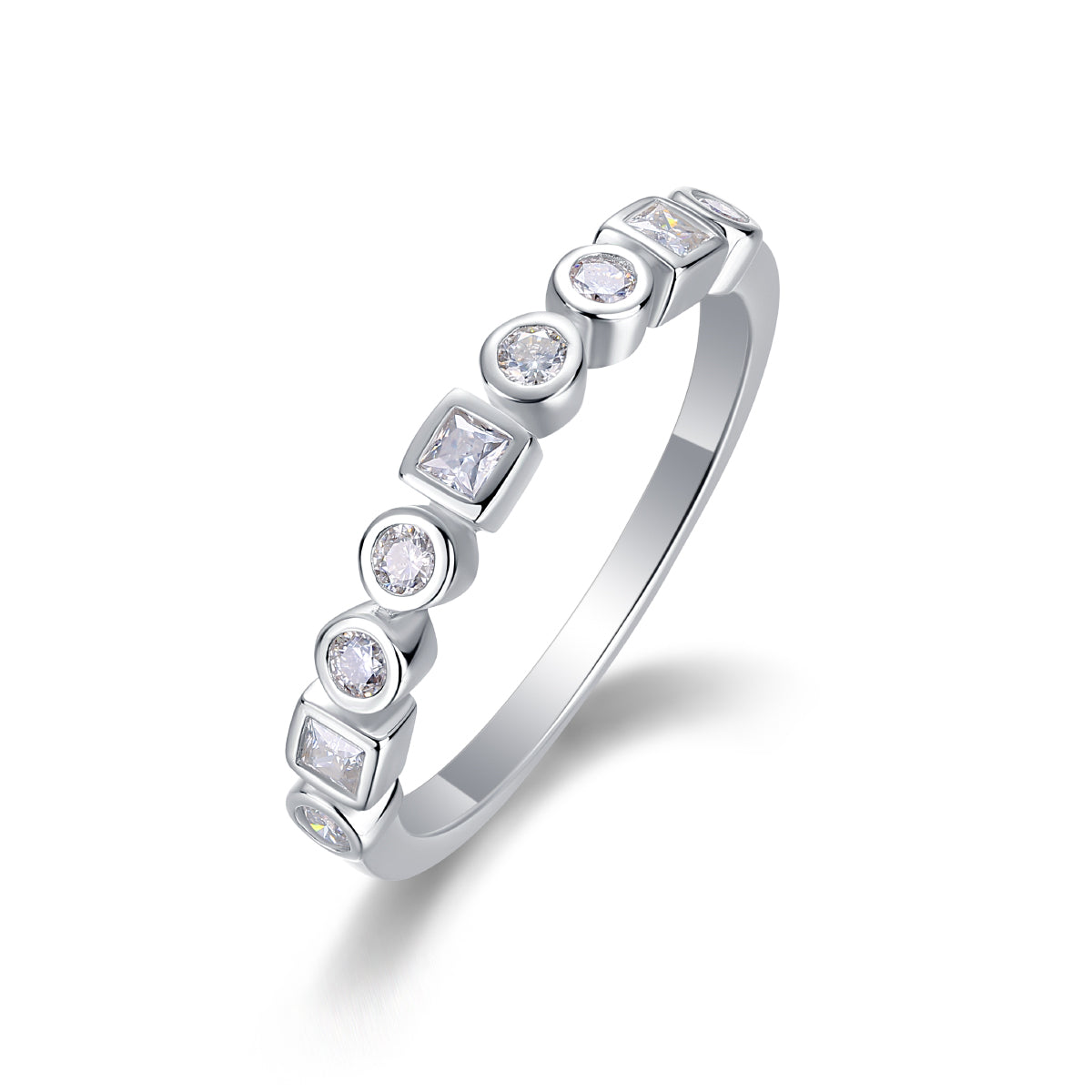 Carissie Ring MF214742 - Silver Angle View
