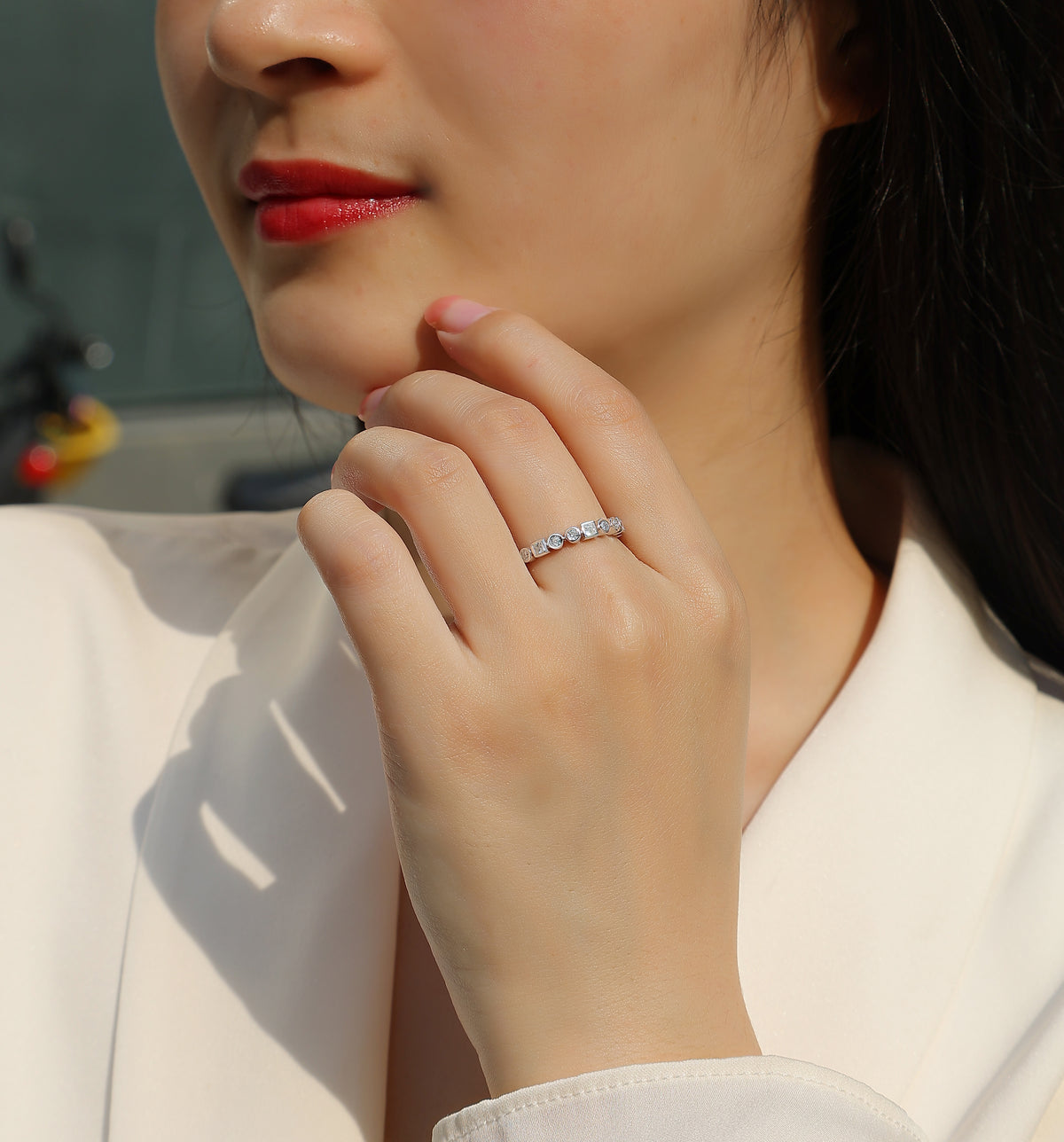Carissie Ring MF214742 - Silver On Model