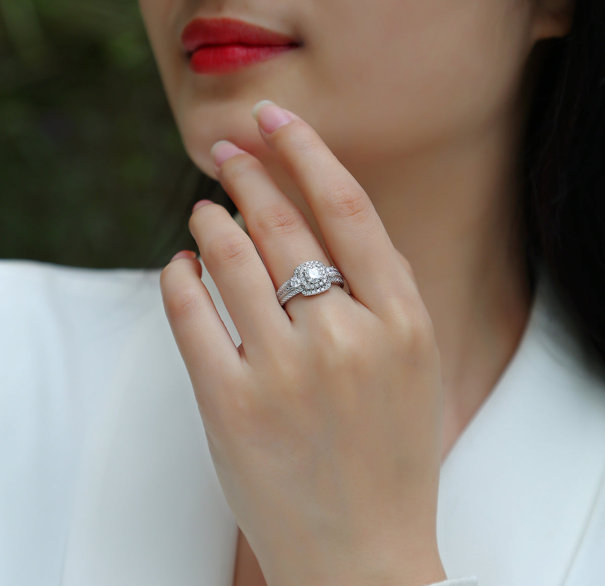 Carissie Ring MF214745 - Silver On Model