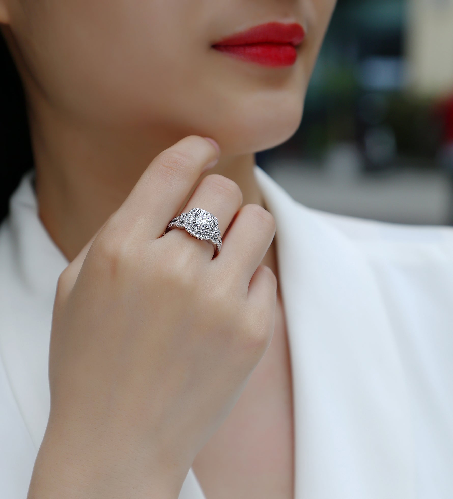 Carissie Ring MF214746 - Silver On Model