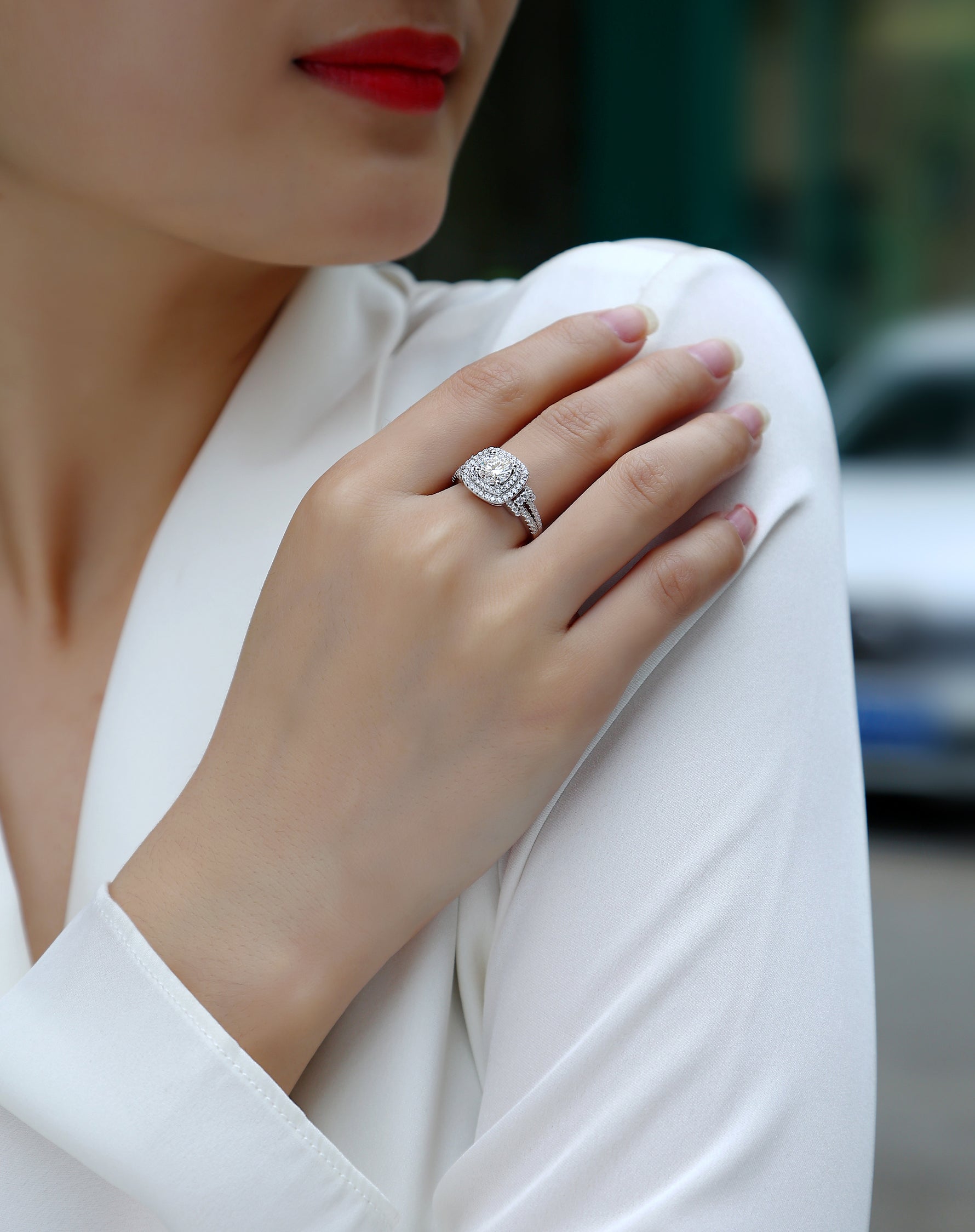 Carissie Ring MF214746 - Silver On Model