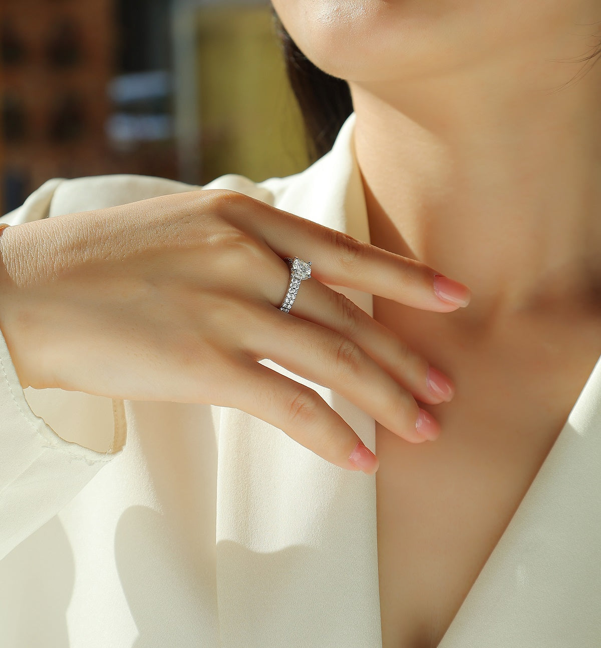 Carissie Ring MF214749 - Silver On Model