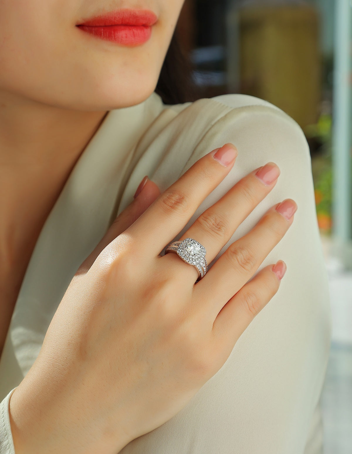 Carissie Ring MF214778 - Silver On Model