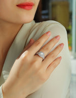 Carissie Ring MF214778 - Silver On Model